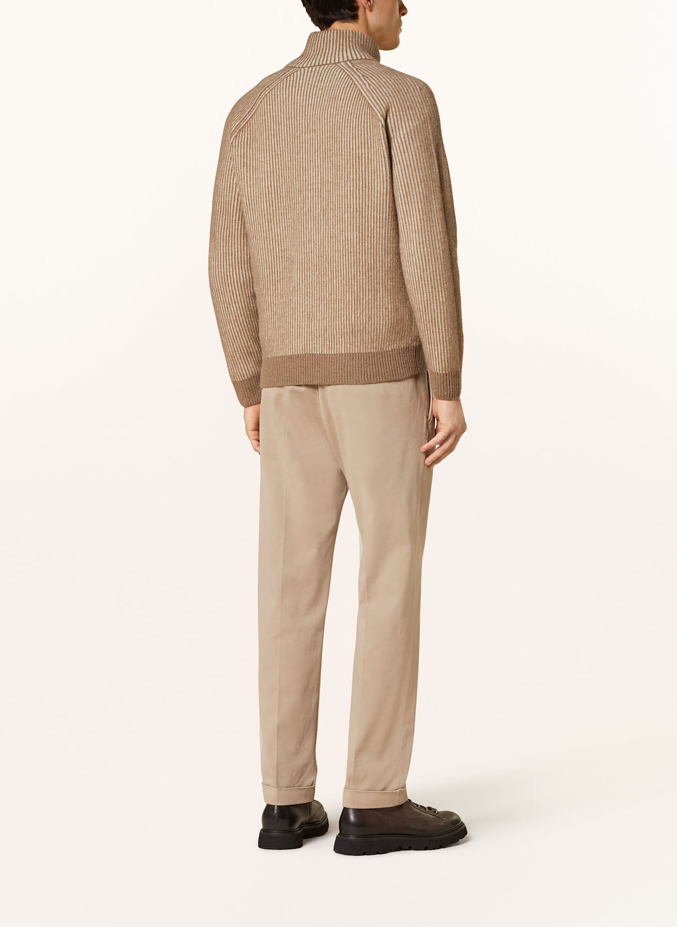 MAERZ MUENCHEN Strickjacke: BRAUN / BEIGE