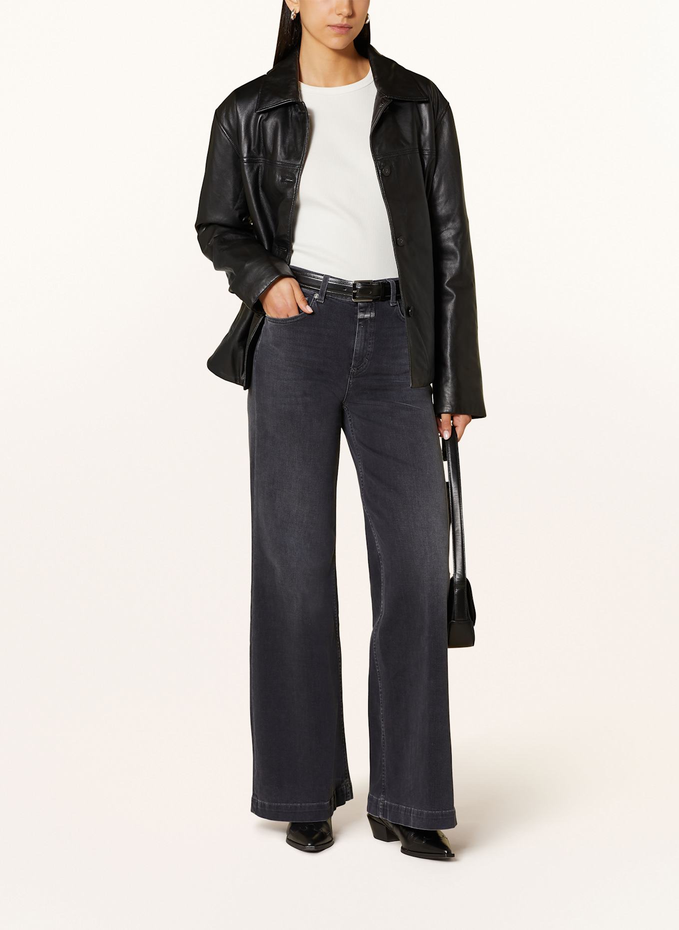 CLOSED Straight Jeans GLOW-UP: DGY DARK GREY