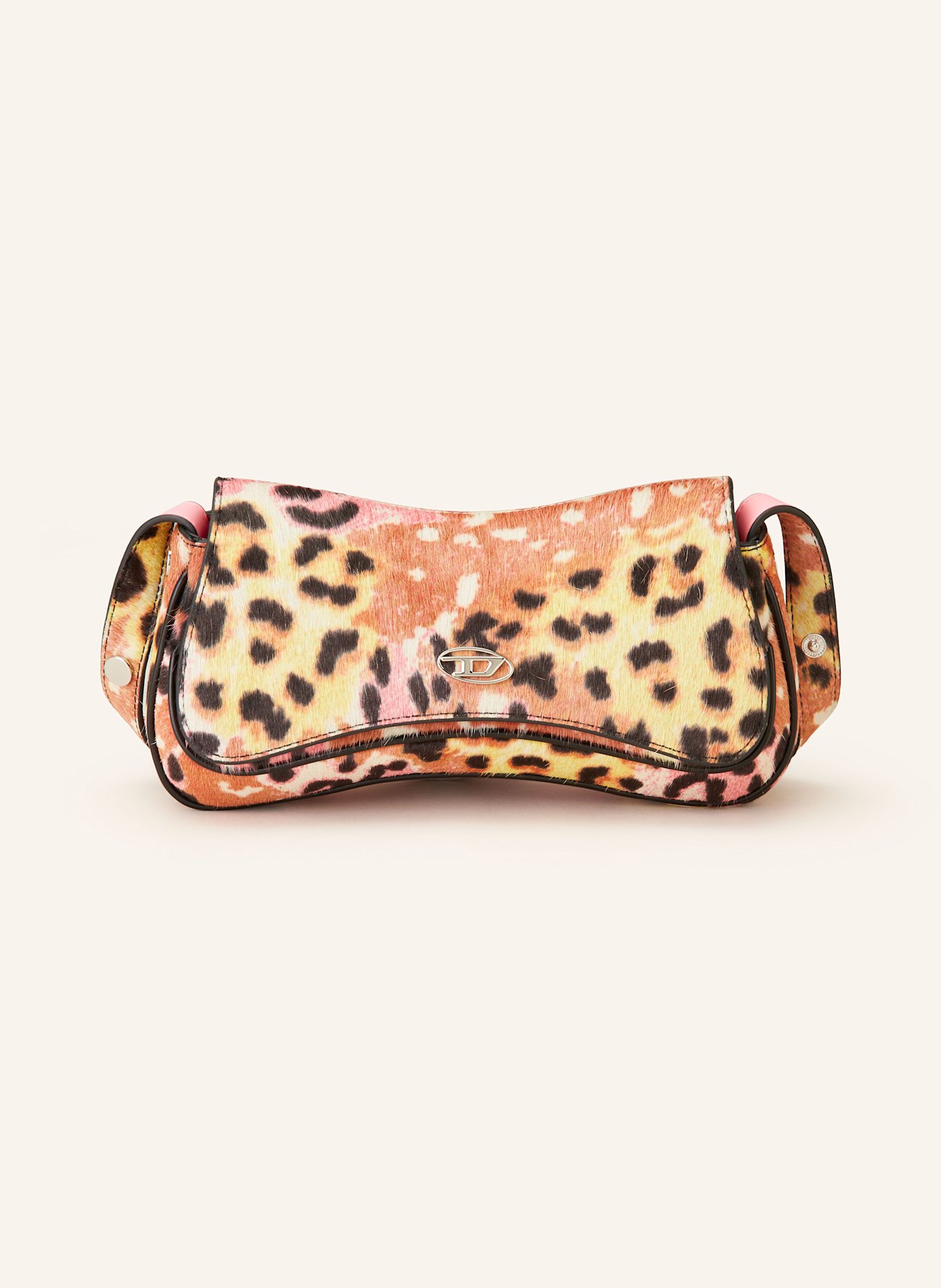 DIESEL Shoulder Schwarz bag PLAY: LIGHT BROWN/ YELLOW/ PINK