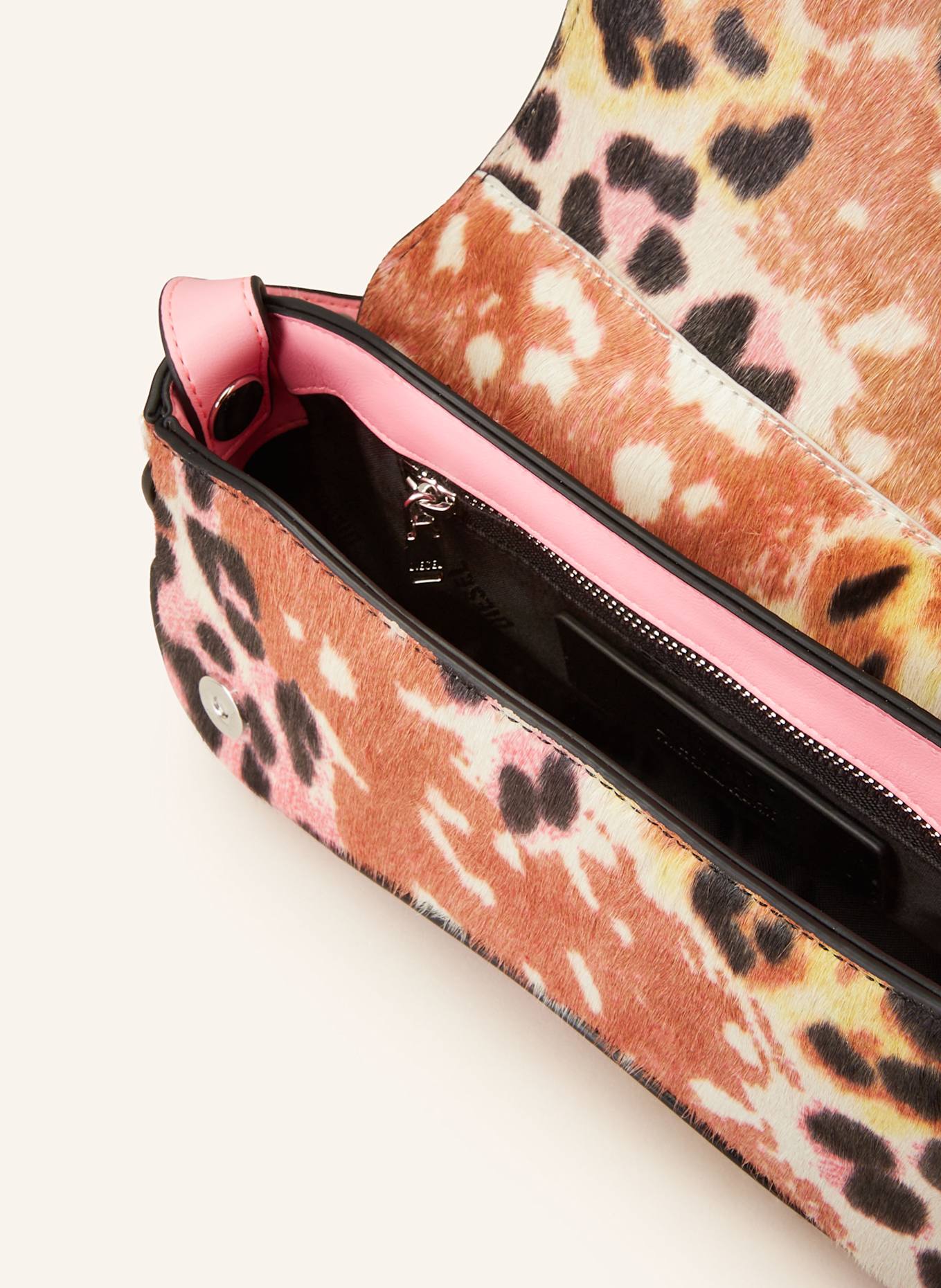 DIESEL Shoulder Schwarz bag PLAY: LIGHT BROWN/ YELLOW/ PINK