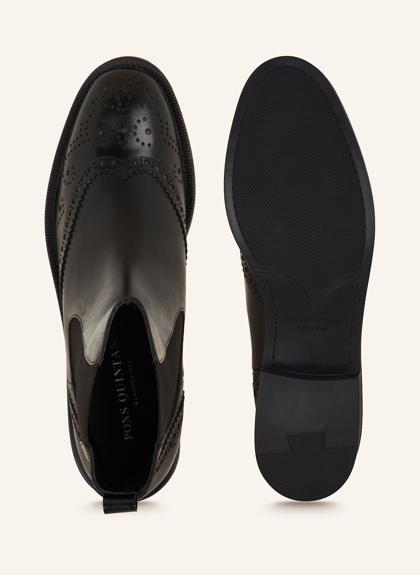 PONS QUINTANA Chelsea-Boots OMEGA: SCHWARZ