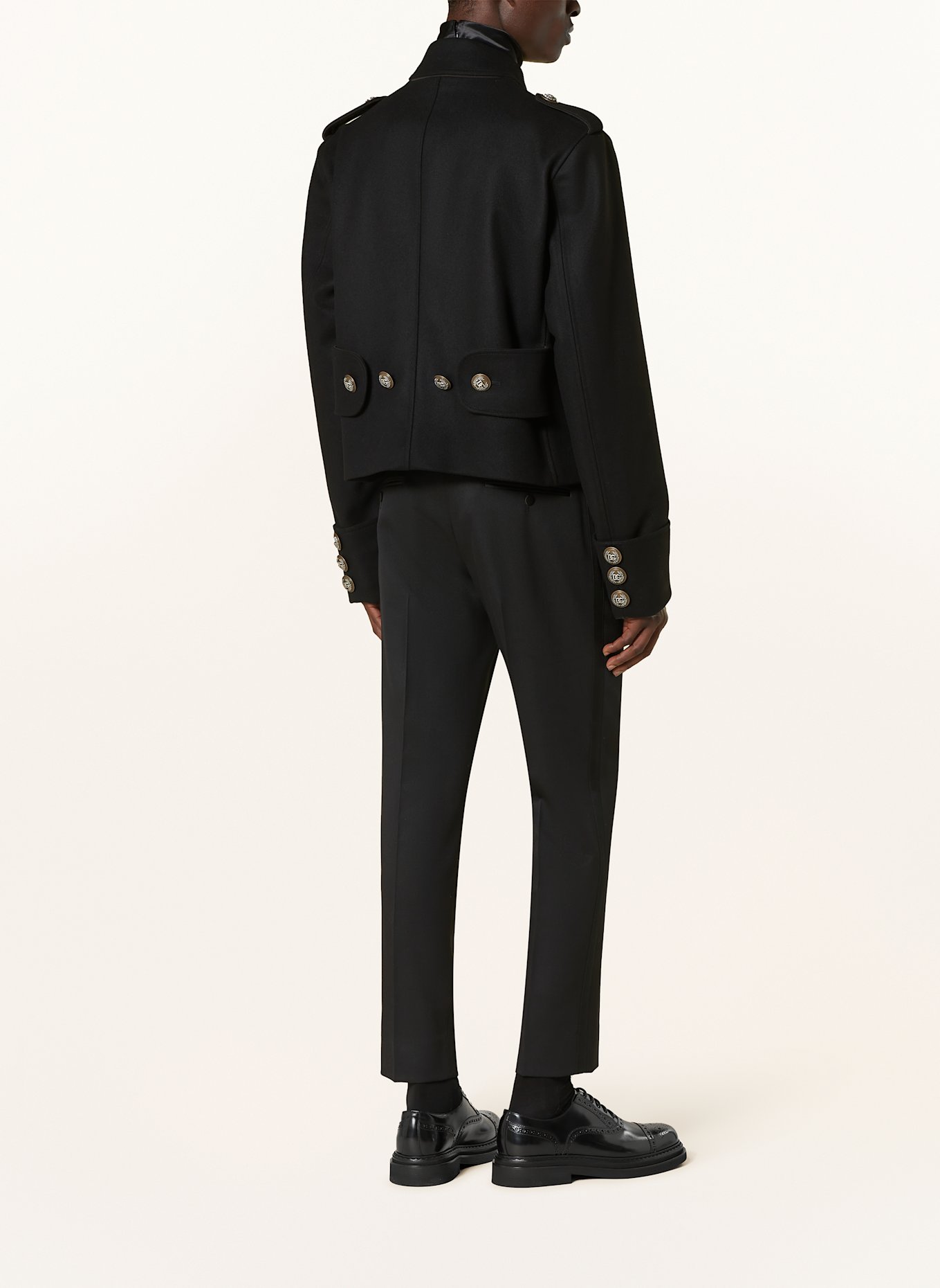 DOLCE & GABBANA veste caban: NOIR