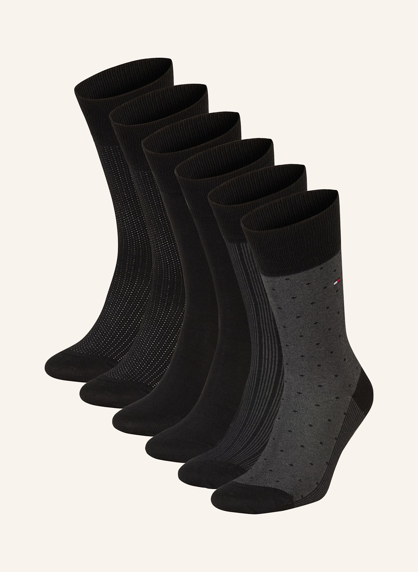 TOMMY HILFIGER 6er-Pack Socken mit Geschenkbox: 002 BLACK