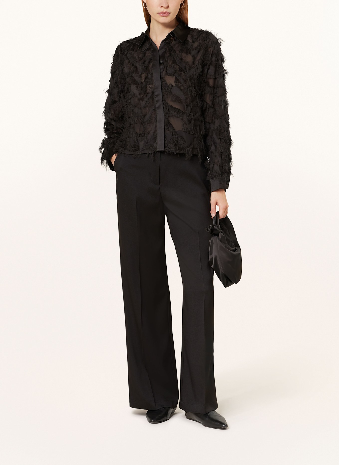 SELECTED Femme Hemdbluse: SCHWARZ