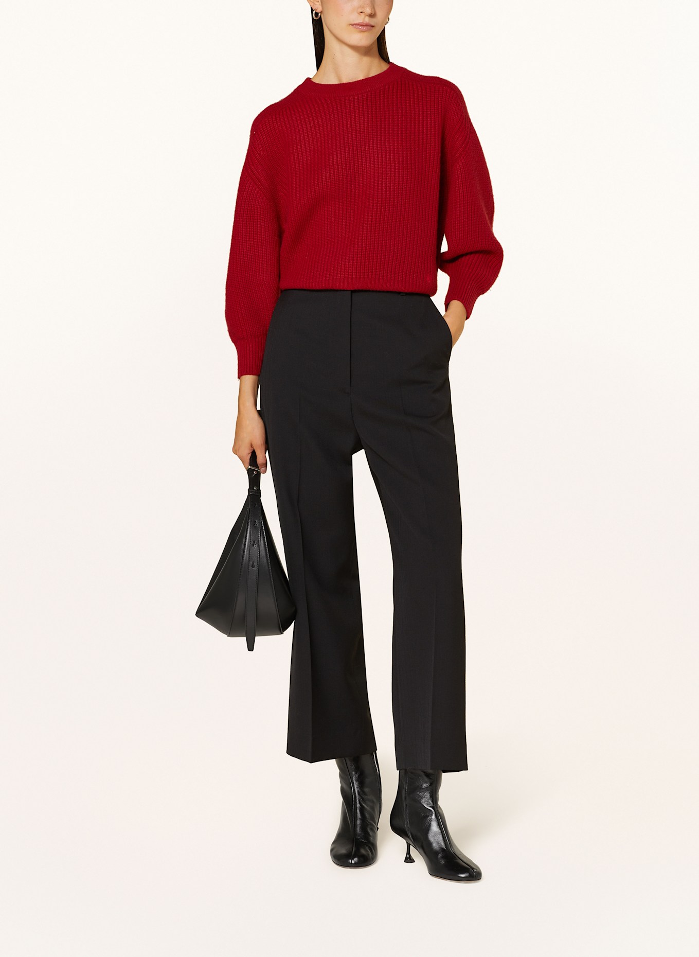 LOULOU DE SAISON Cashmere sweater MARCELA: DARK RED