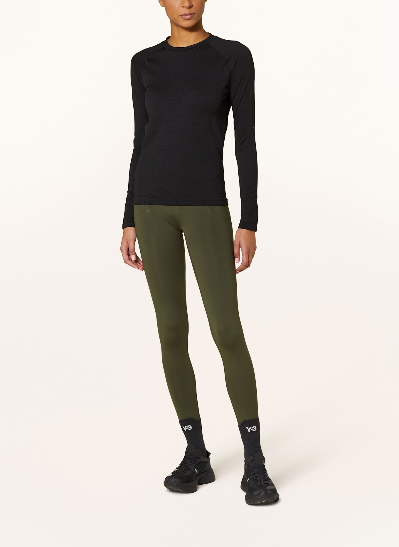 Y-3 Running shirt RUN KNIT: BLACK