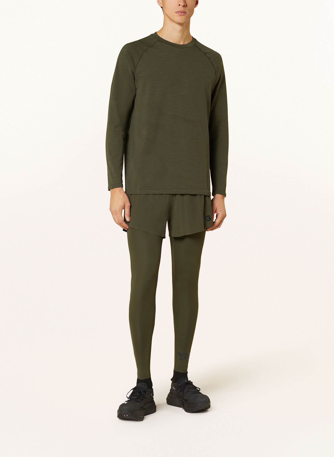 Y-3 Running shirt RUN: DARK GREEN