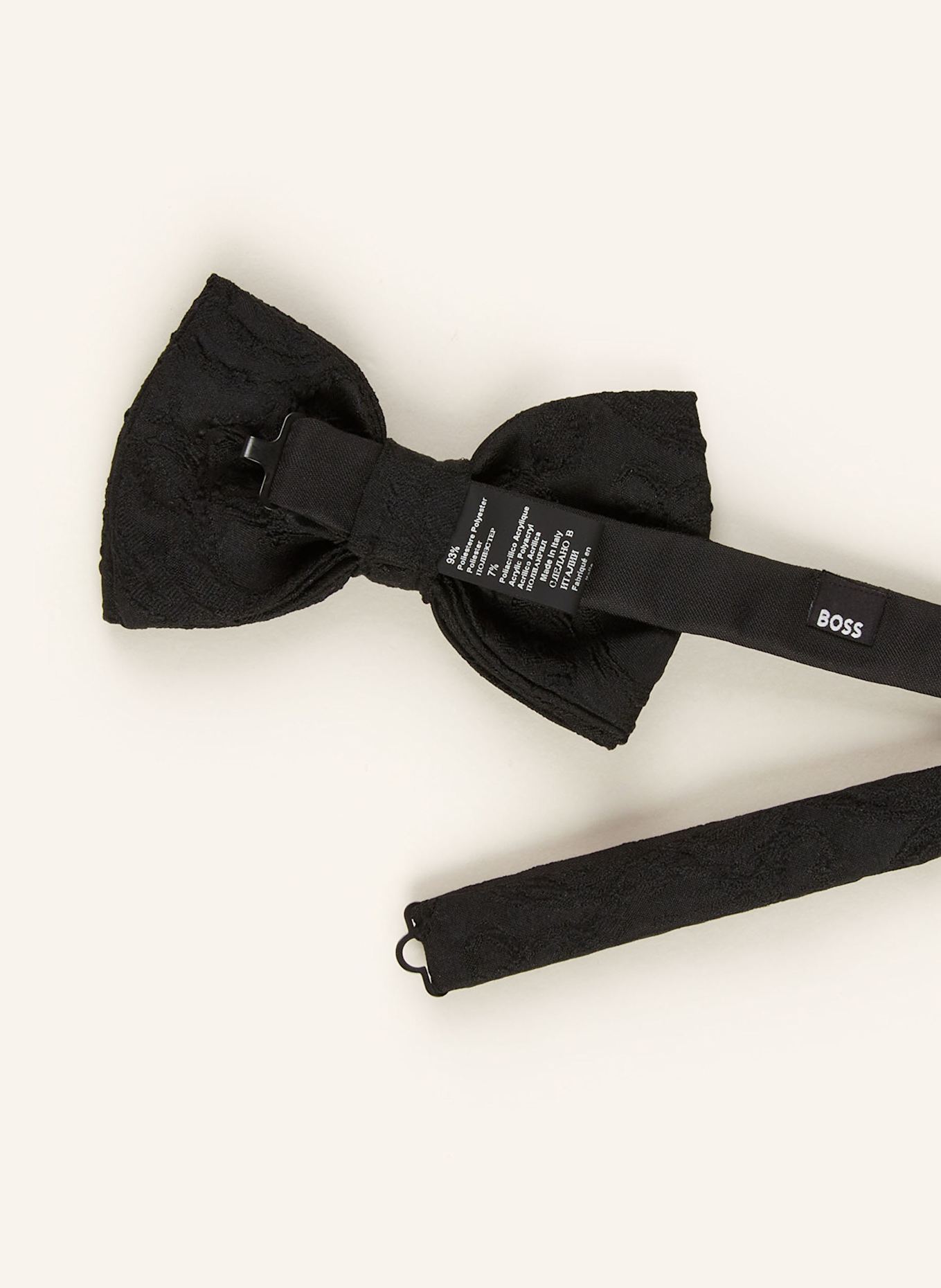BOSS Set: Bow tie and cummerbund with gift box: BLACK