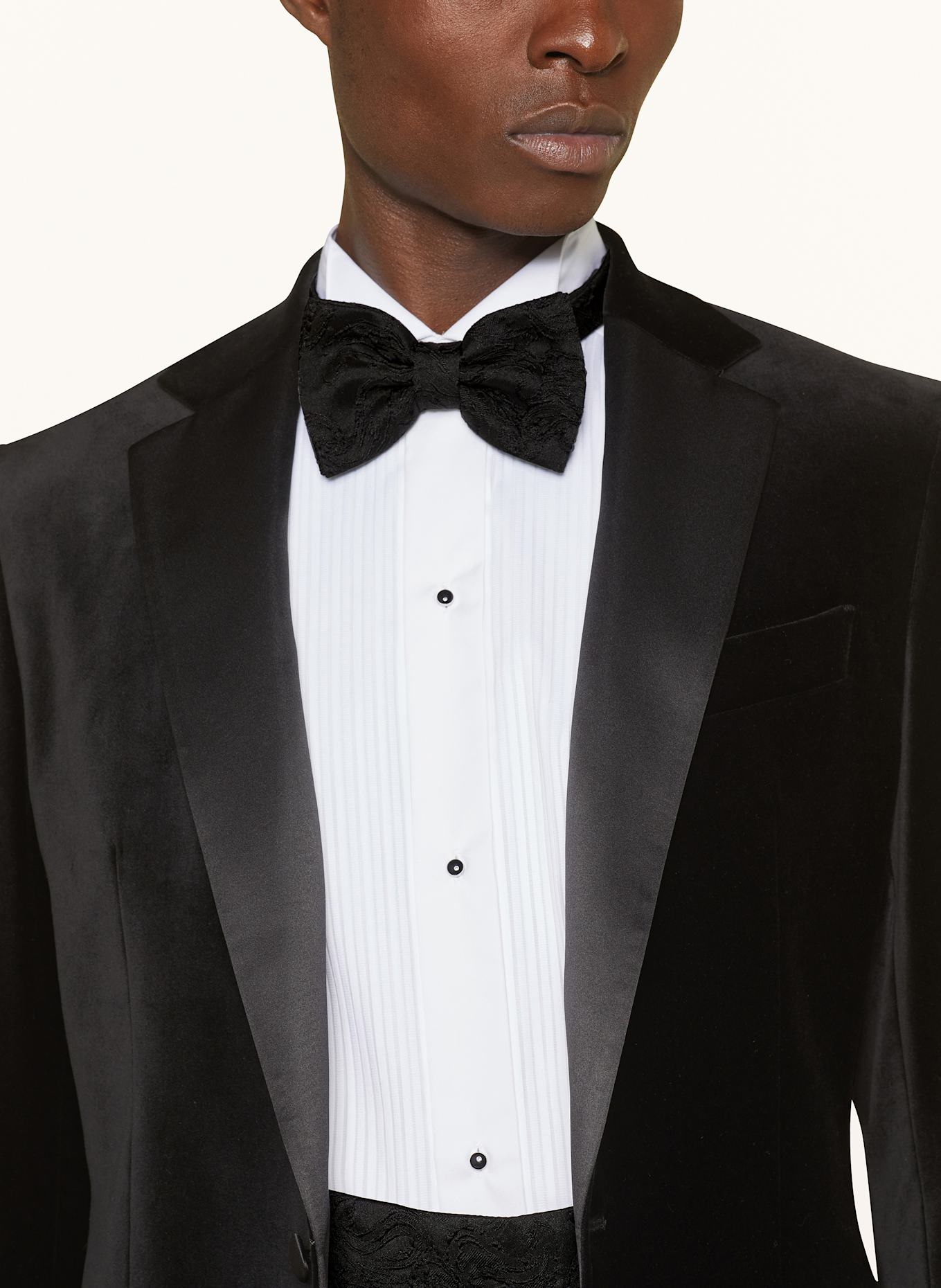 BOSS Set: Bow tie and cummerbund with gift box: BLACK