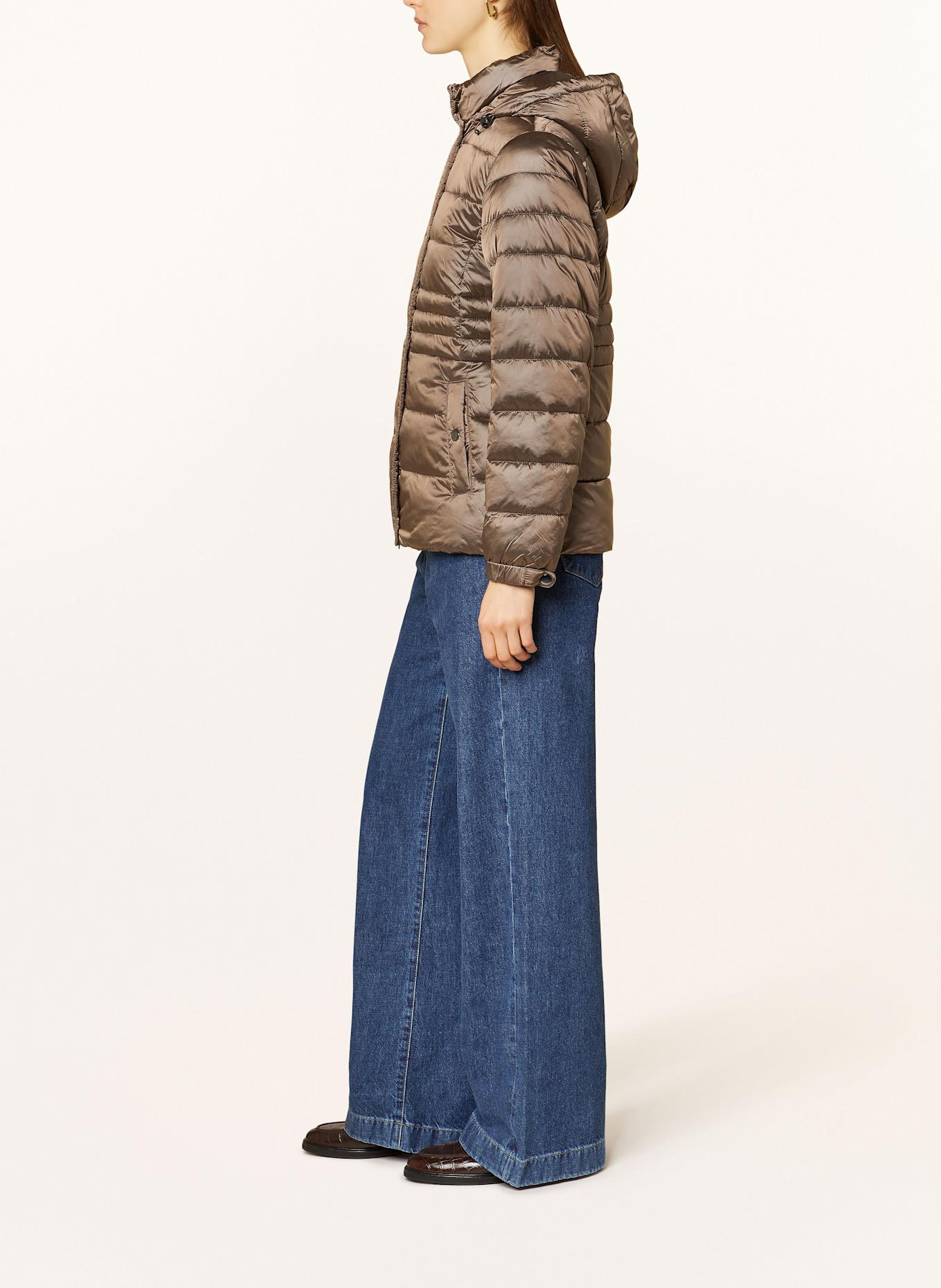 CARTOON Kurtka pikowana z odpinanym kapturem: BRĄZOWY