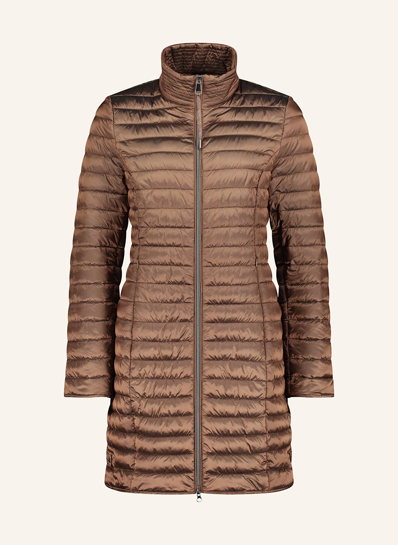 CARTOON Steppmantel: BRAUN