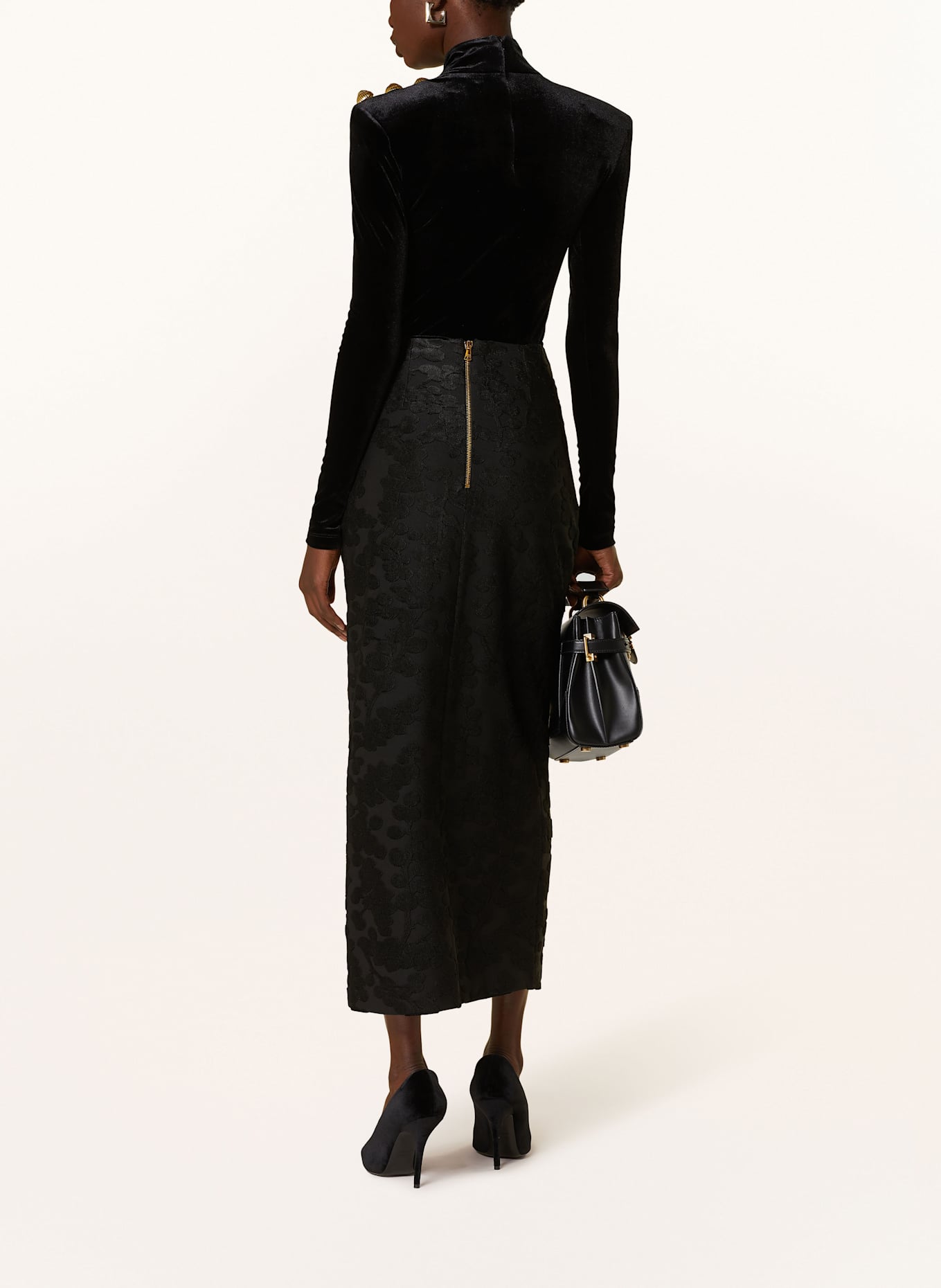BALMAIN Skirt, Color: BLACK (Image 3)