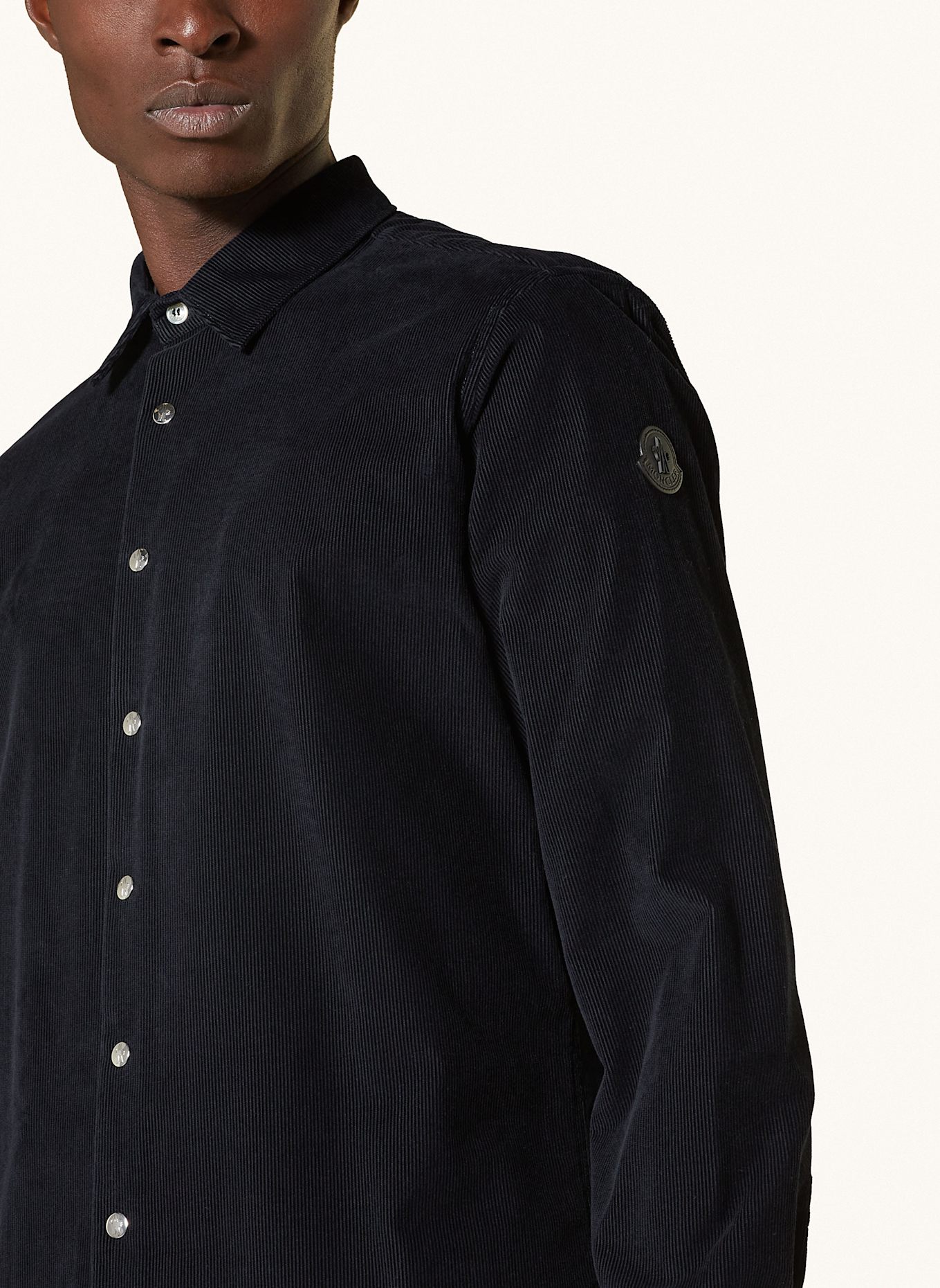 MONCLER Cord shirt regular fit: DARK BLUE