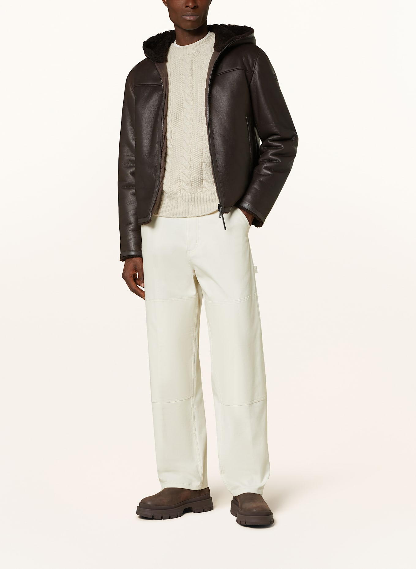 Moncler lederjacke shop