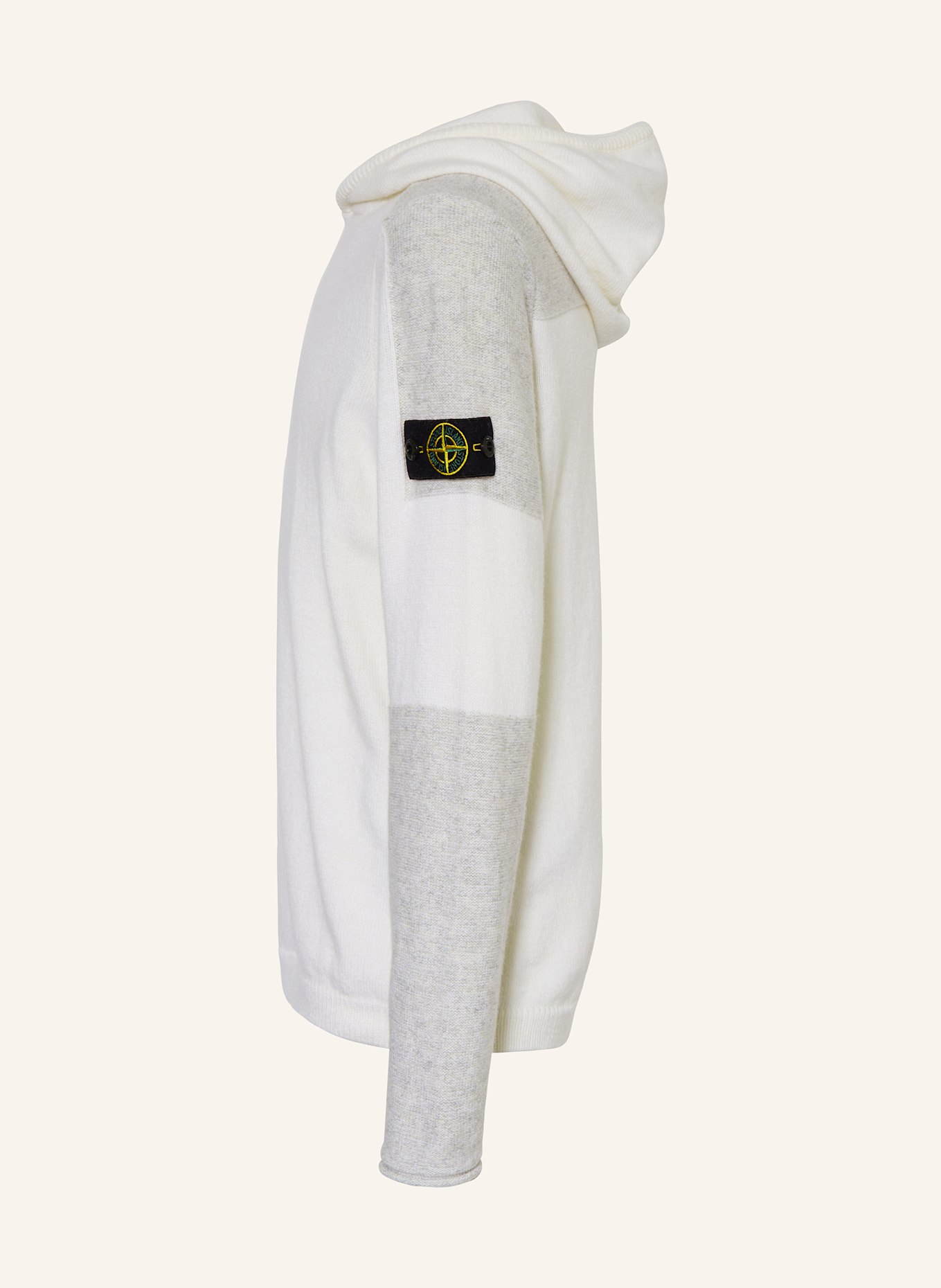 STONE ISLAND JUNIOR Strick Hoodie in beige