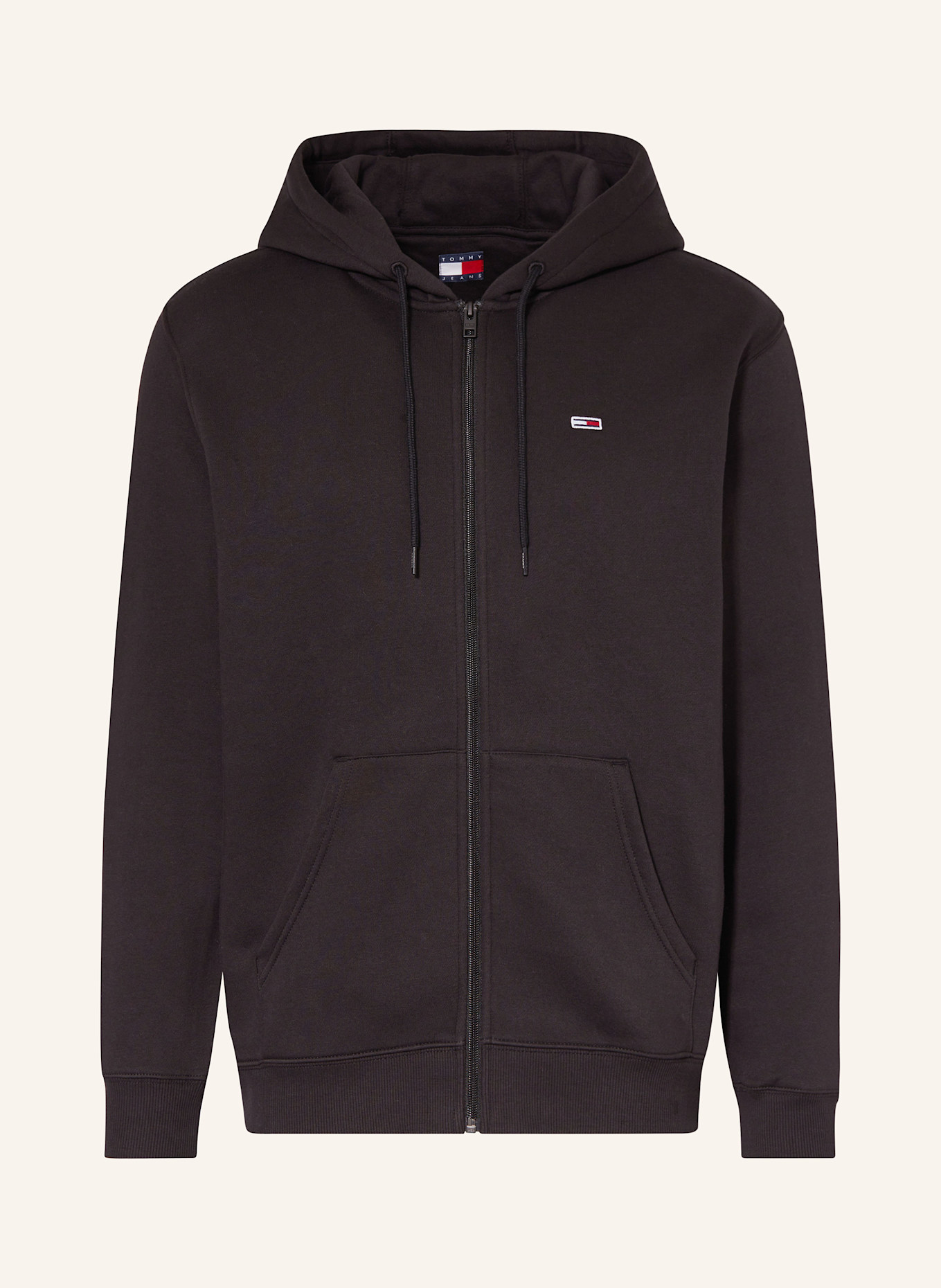 TOMMY JEANS Sweat jacket, Color: BLACK (Image 1)
