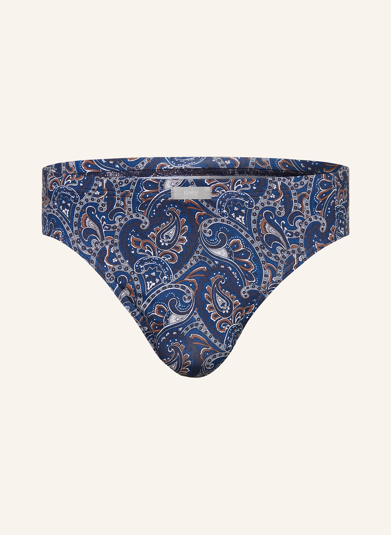 mey Brief series HIGH PAISLEY: DARK BLUE / LIGHT GRAY