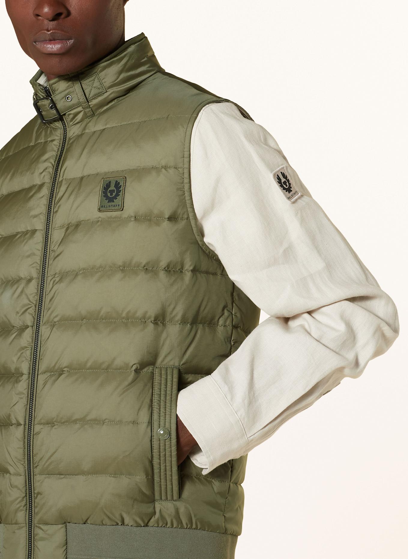 BELSTAFF Kamizelka puchowa CIRCUIT: OLIWKOWY