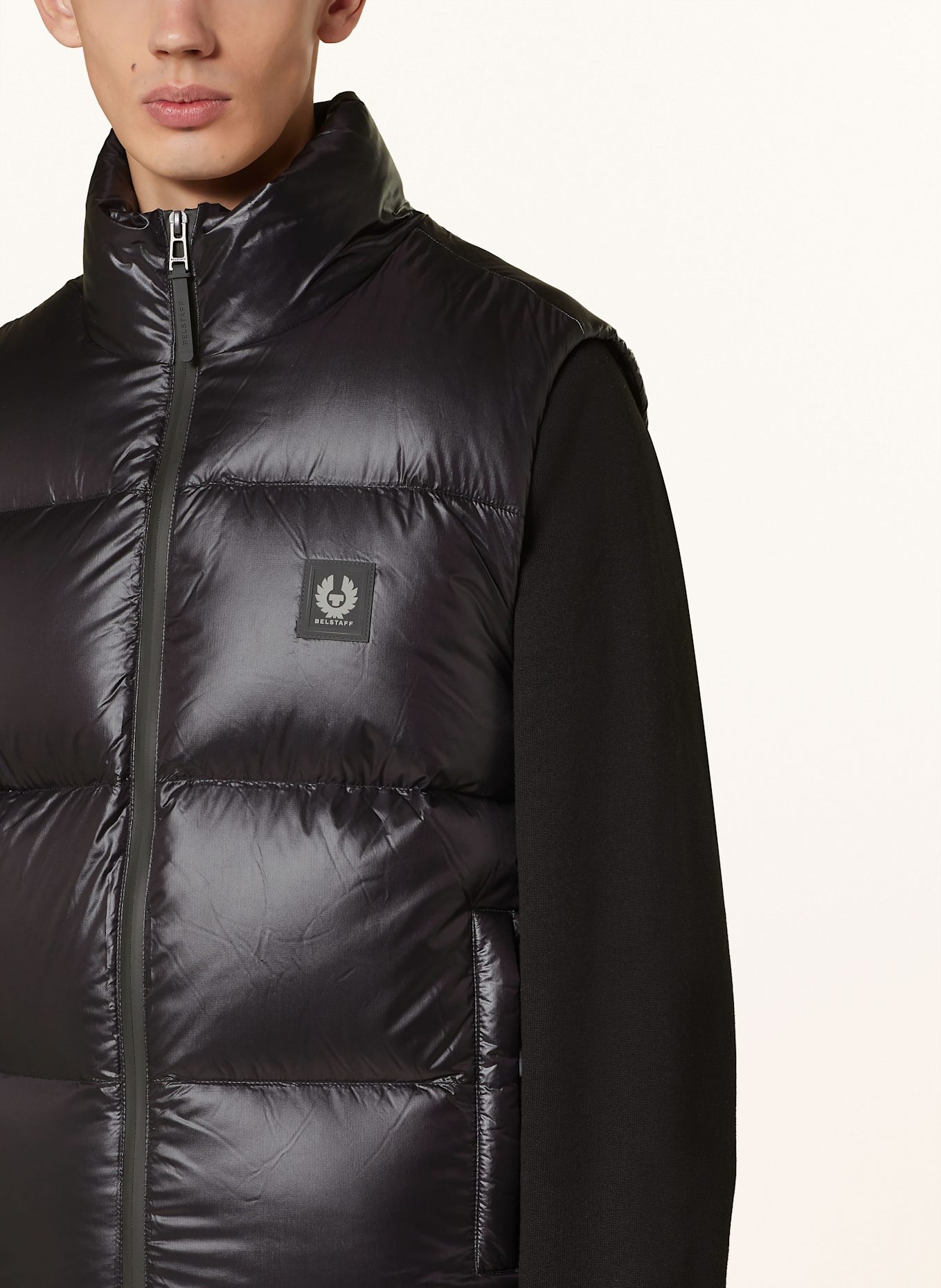BELSTAFF Daunenweste RESOLVE: SCHWARZ