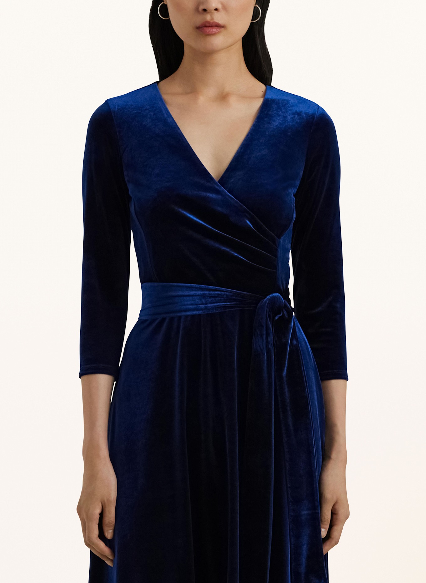 LAUREN RALPH LAUREN Velvet dress with 3 4 sleeves