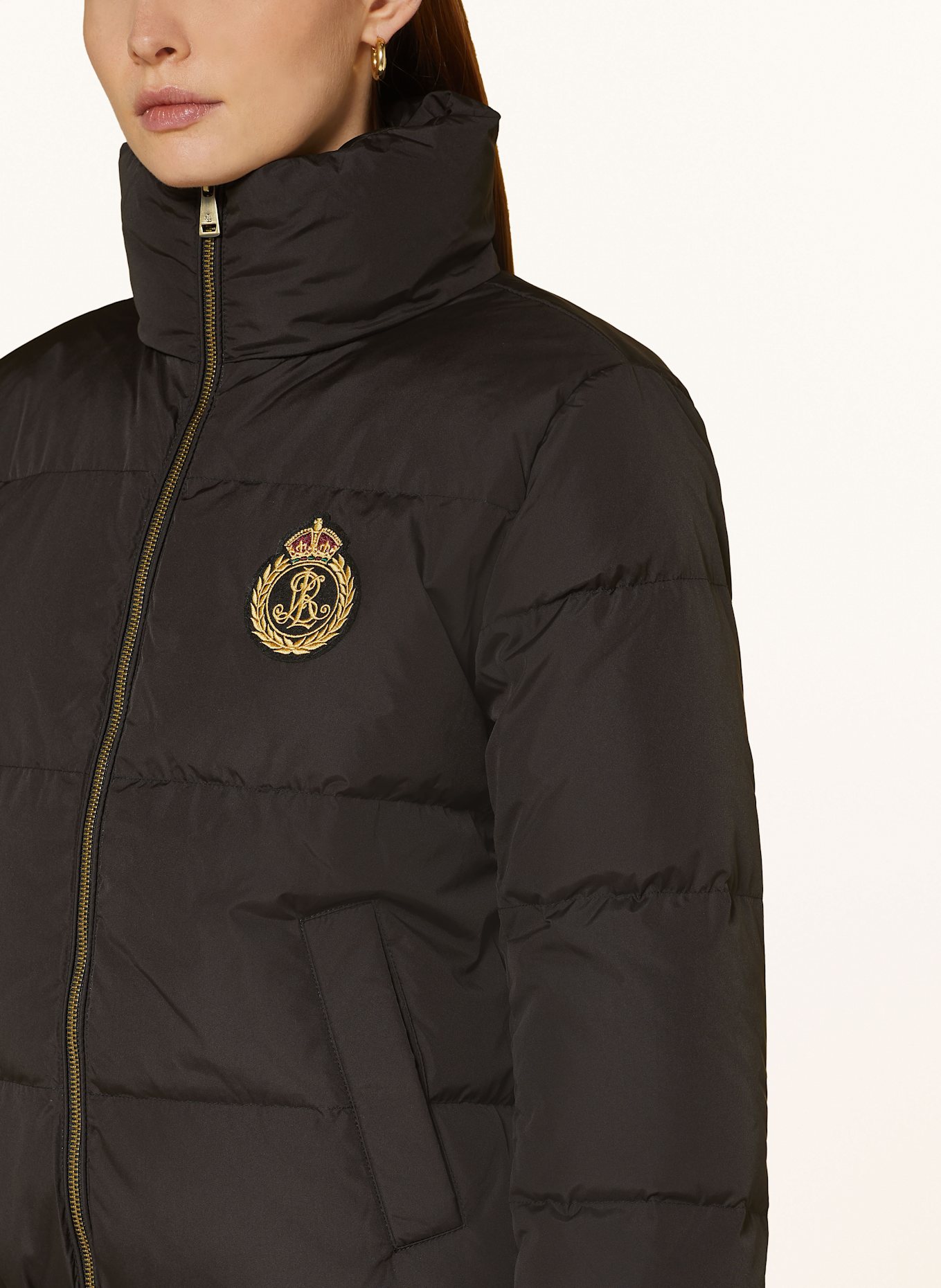 LAUREN RALPH LAUREN Down jacket in black