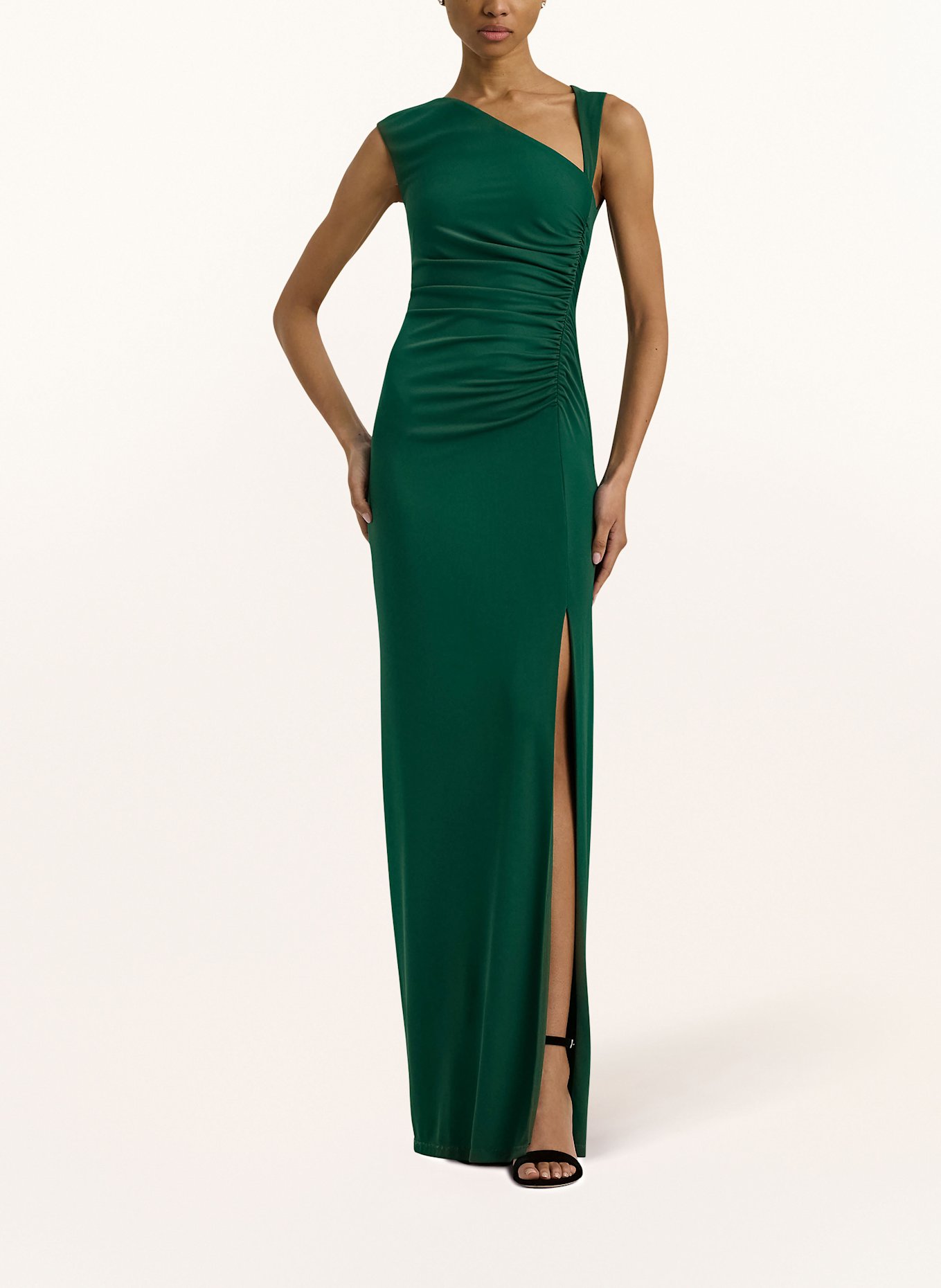 LAUREN RALPH LAUREN Večerní šaty: TMAVĚ ZELENÁ