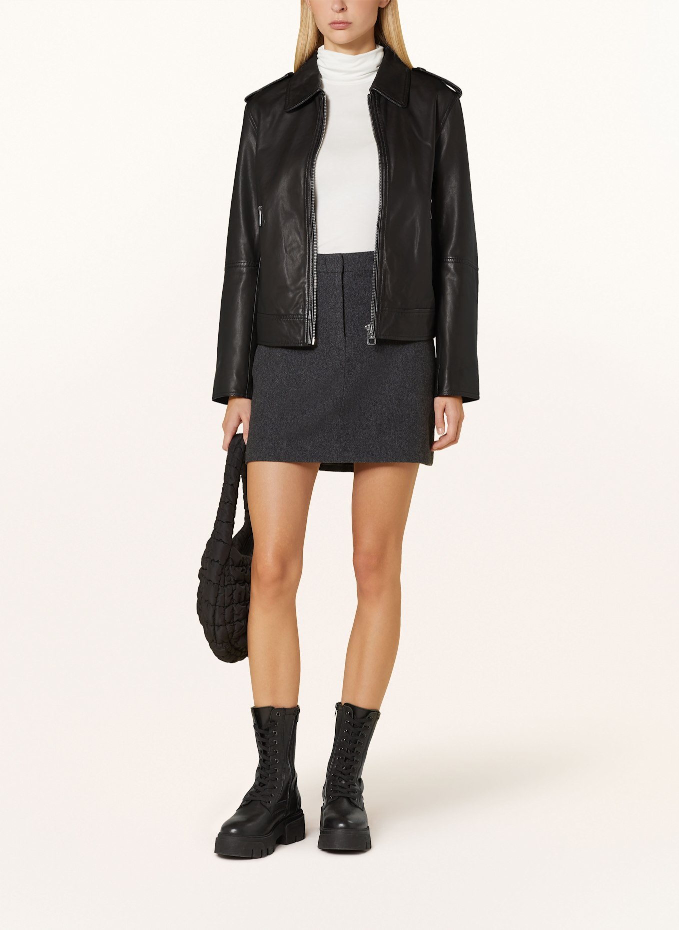 Marc O'Polo Lederjacke: SCHWARZ