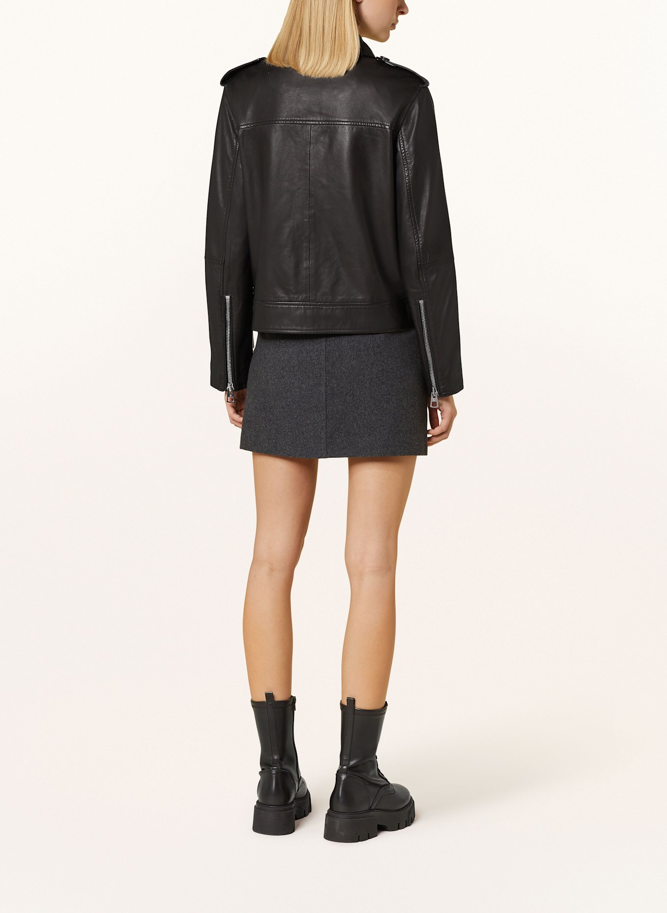 Marc O'Polo Lederjacke: SCHWARZ