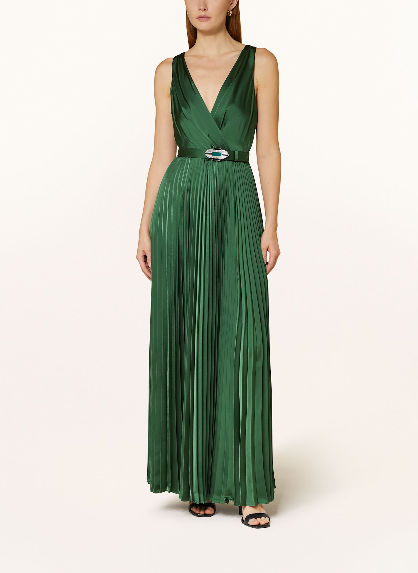 Ralph lauren green wrap dress top