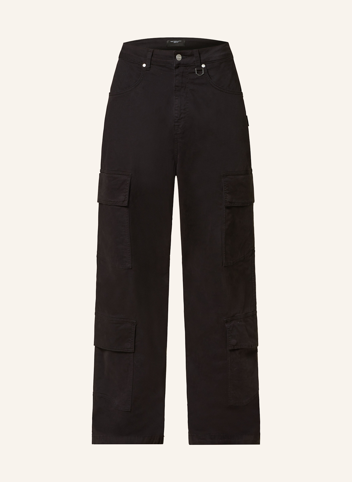 RETERNITY Cargo pants, Color: BLACK (Image 1)