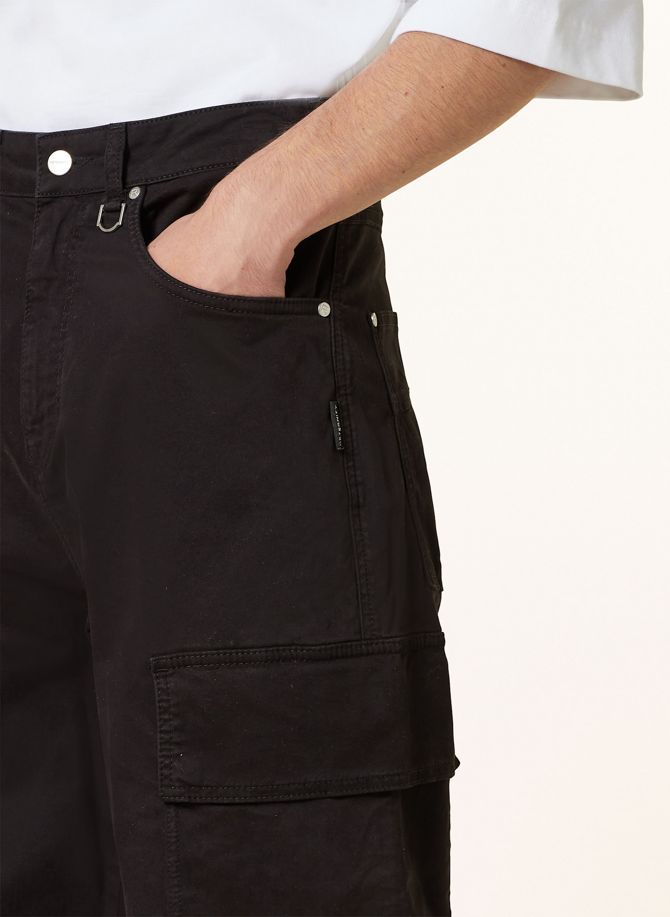 RETERNITY Cargo pants, Color: BLACK (Image 5)