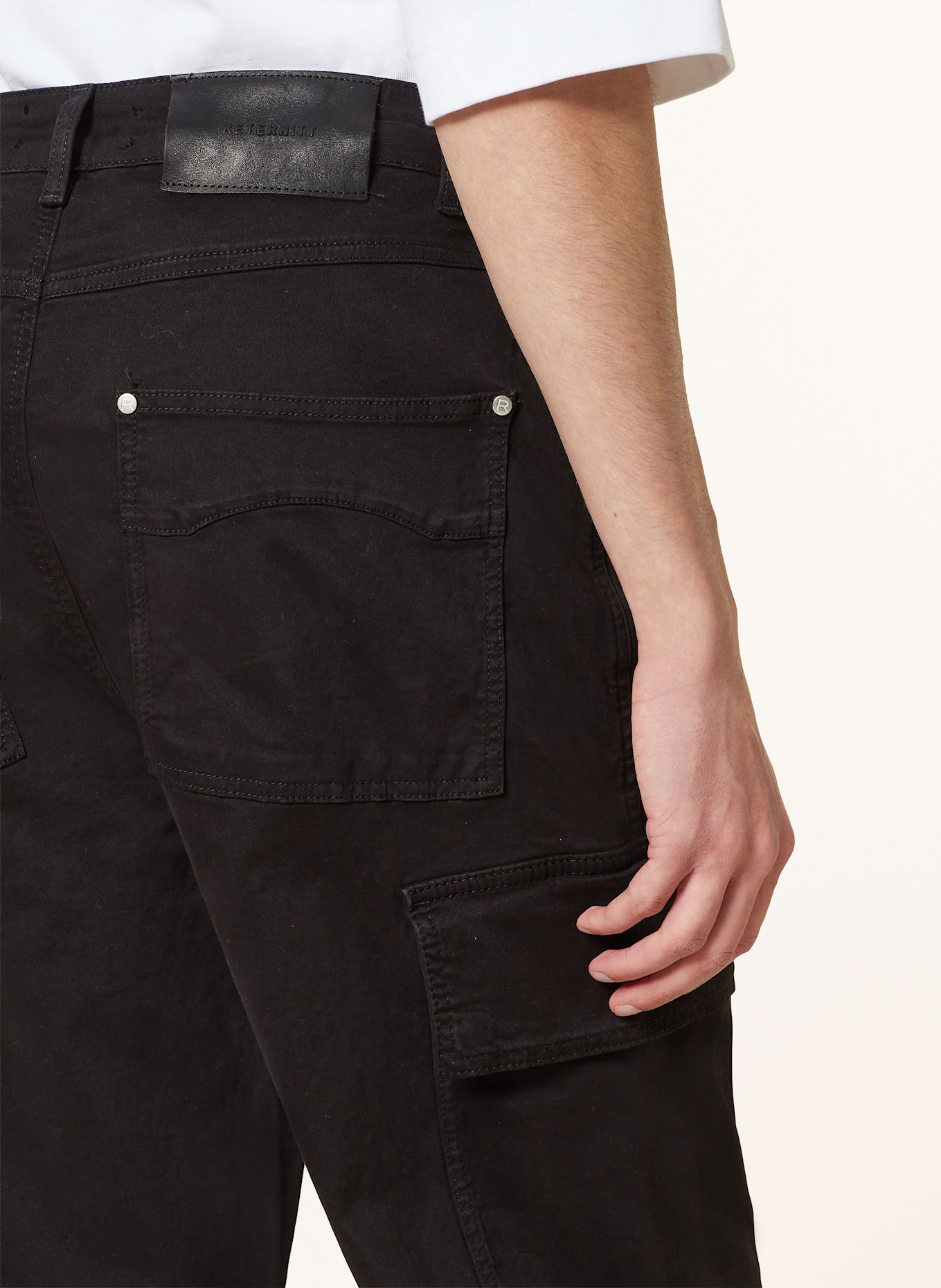 RETERNITY Cargo pants, Color: BLACK (Image 6)