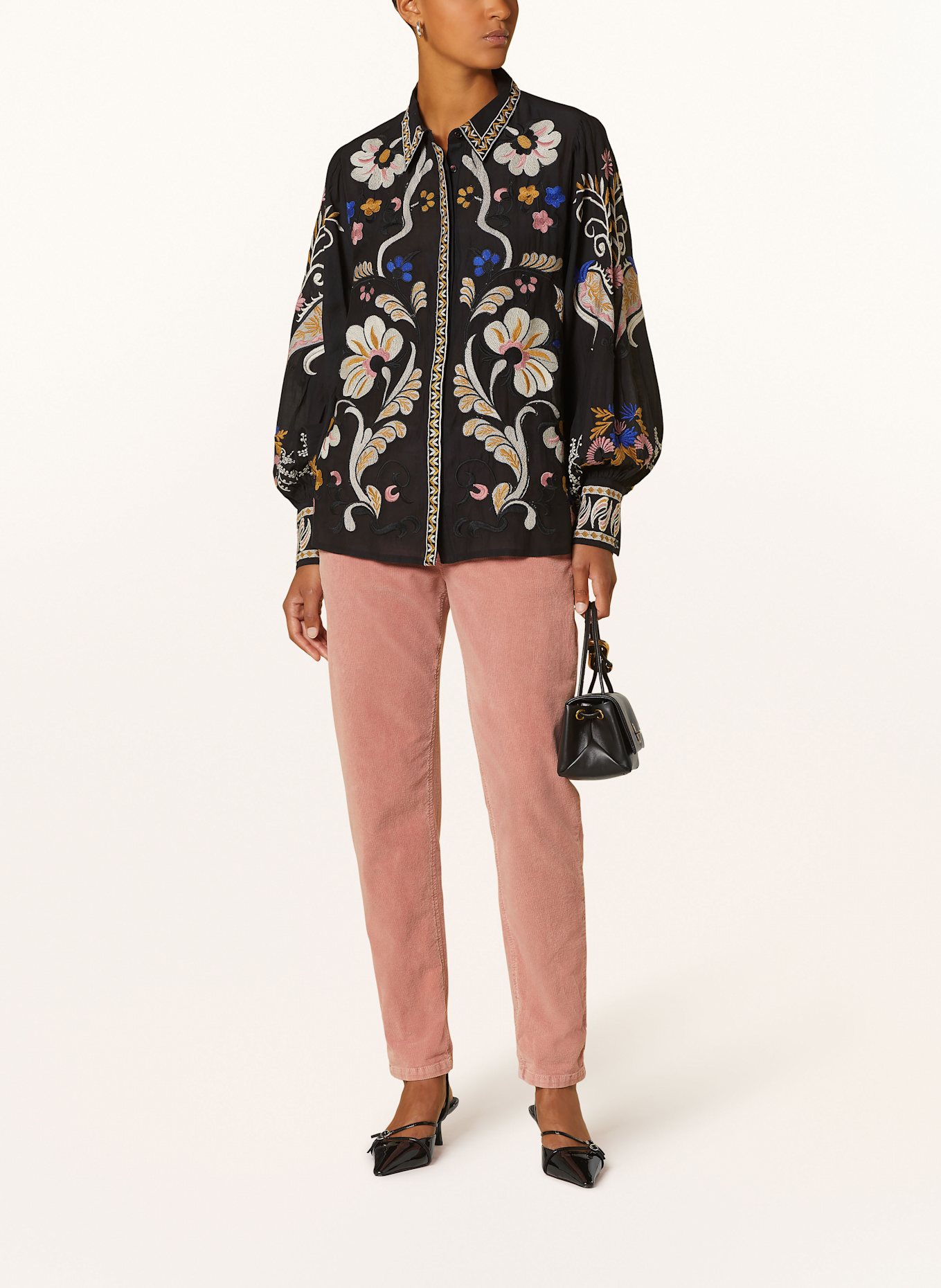 summum woman Spodnie sztruksowe: BLADORÓŻOWY