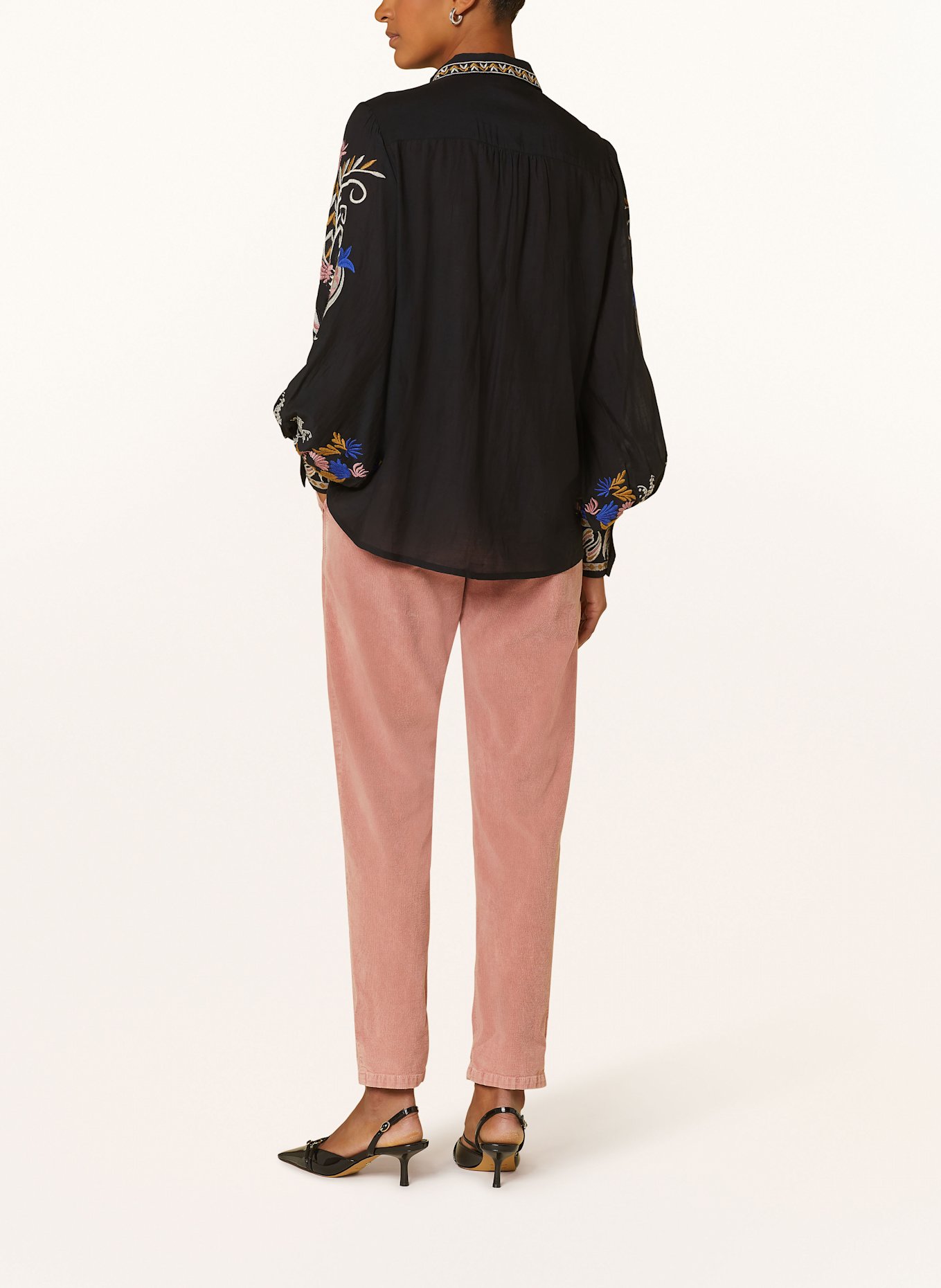 summum woman Spodnie sztruksowe: BLADORÓŻOWY