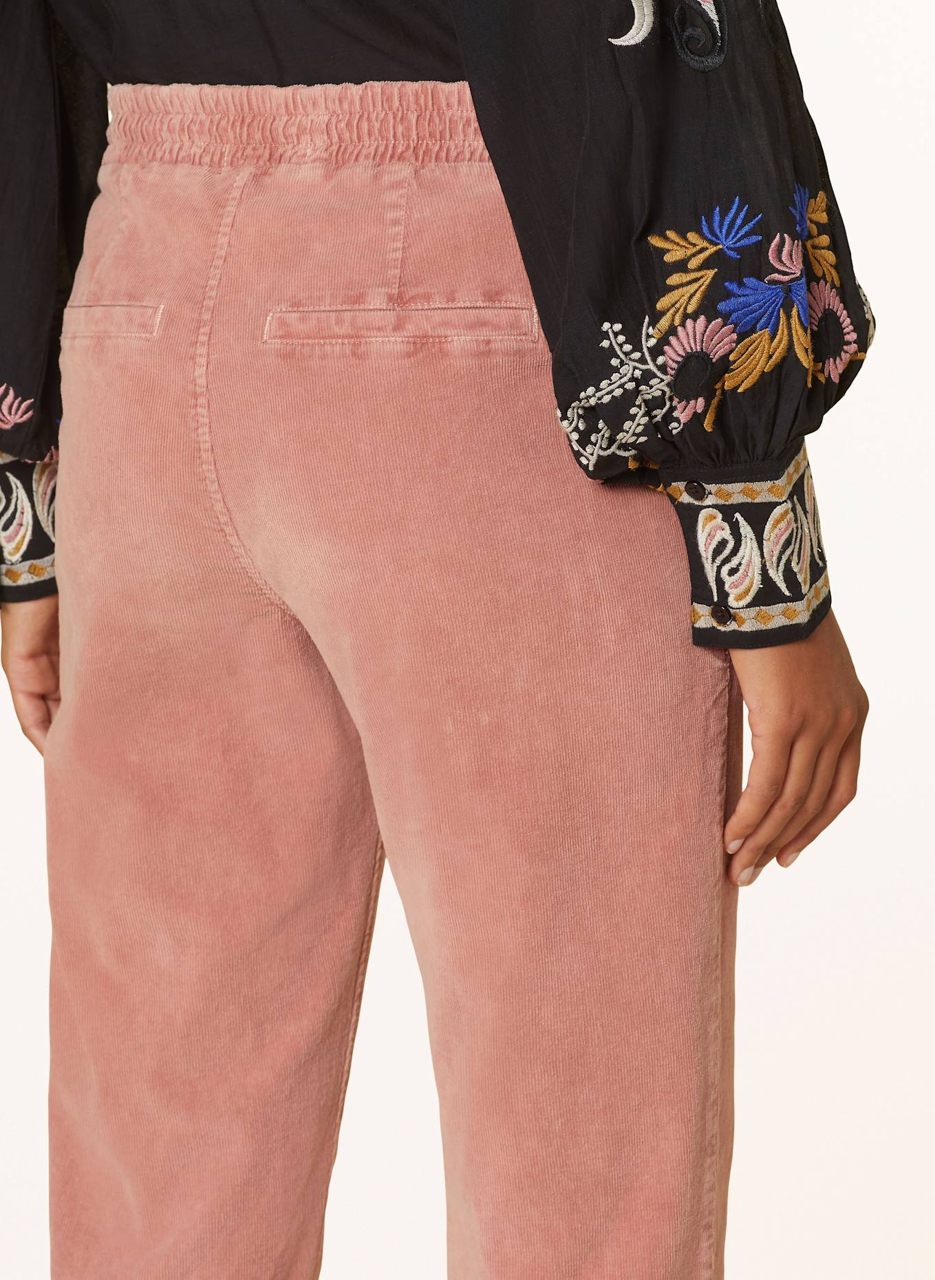 summum woman Spodnie sztruksowe: BLADORÓŻOWY