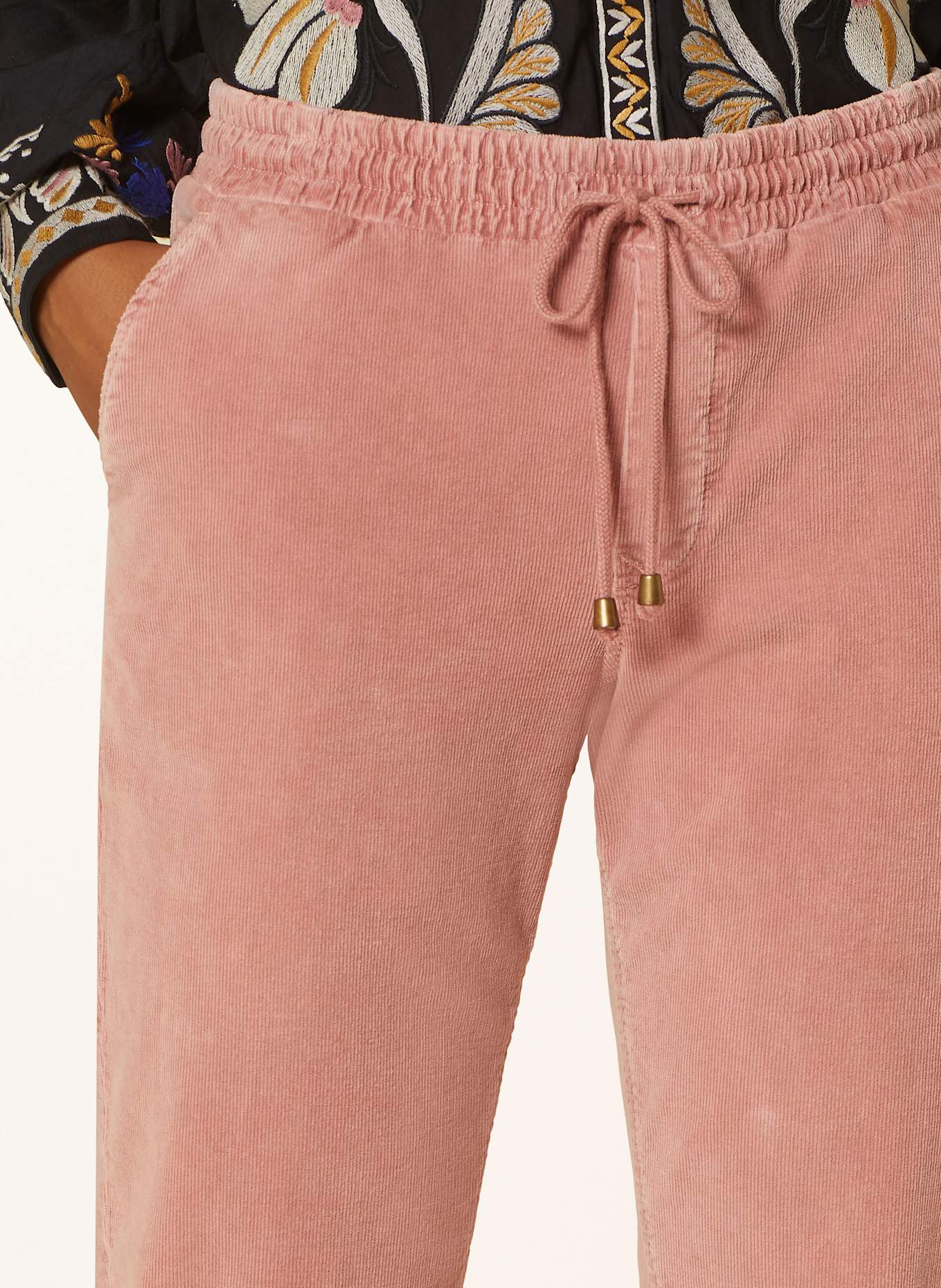 summum woman Spodnie sztruksowe: BLADORÓŻOWY