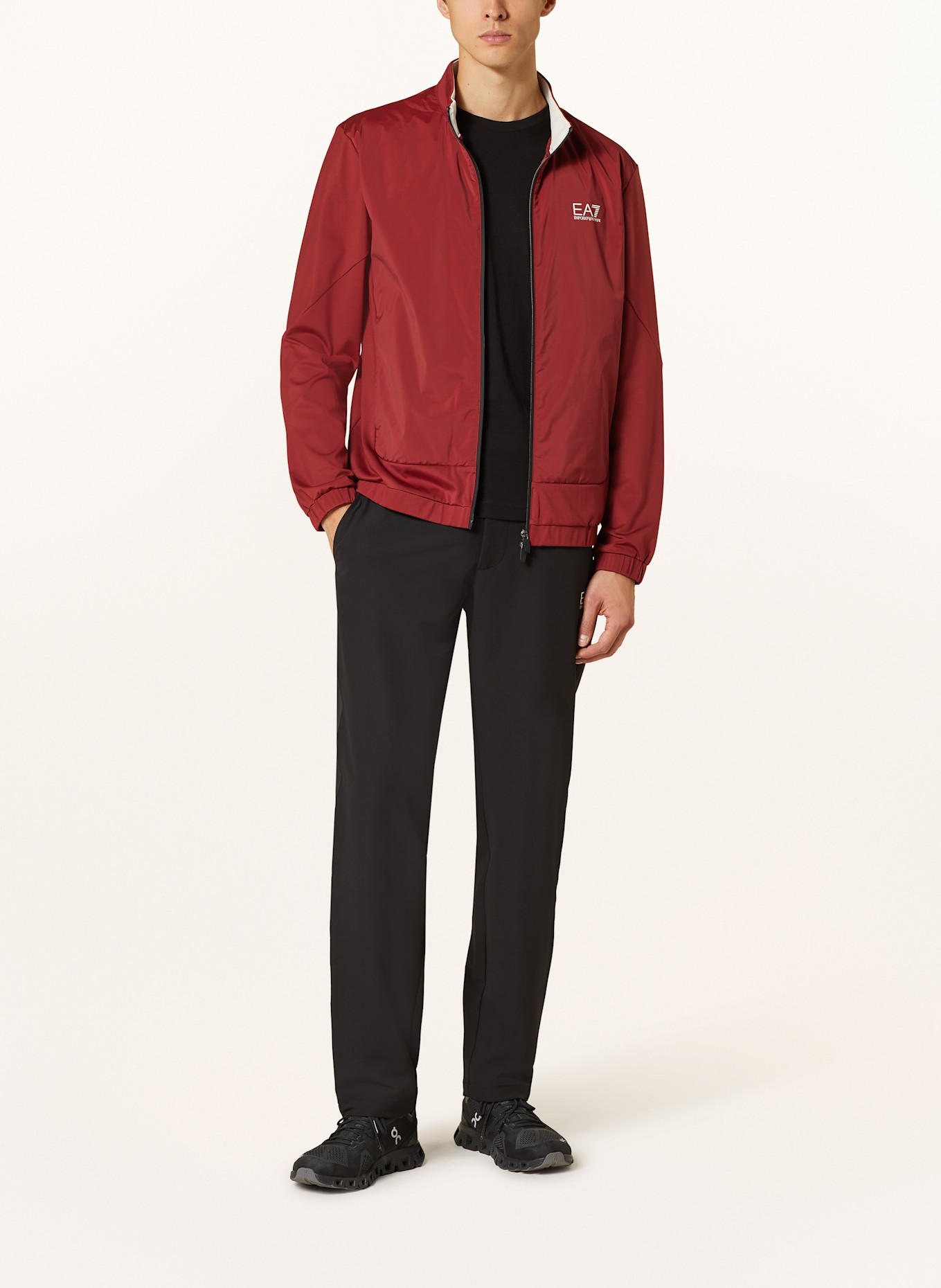 Red armani coat sale