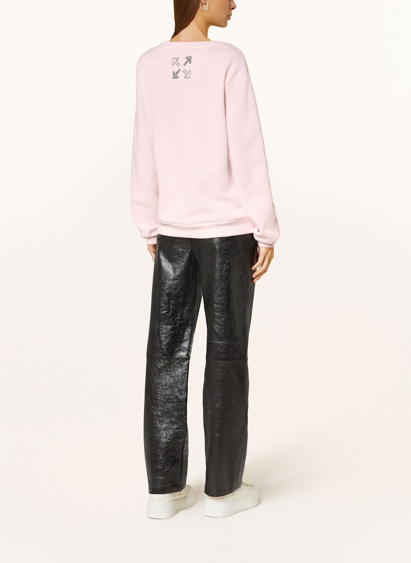 FrogBox Bluza nierozpinana z ozdobnymi kamykami: RÓŻOWY