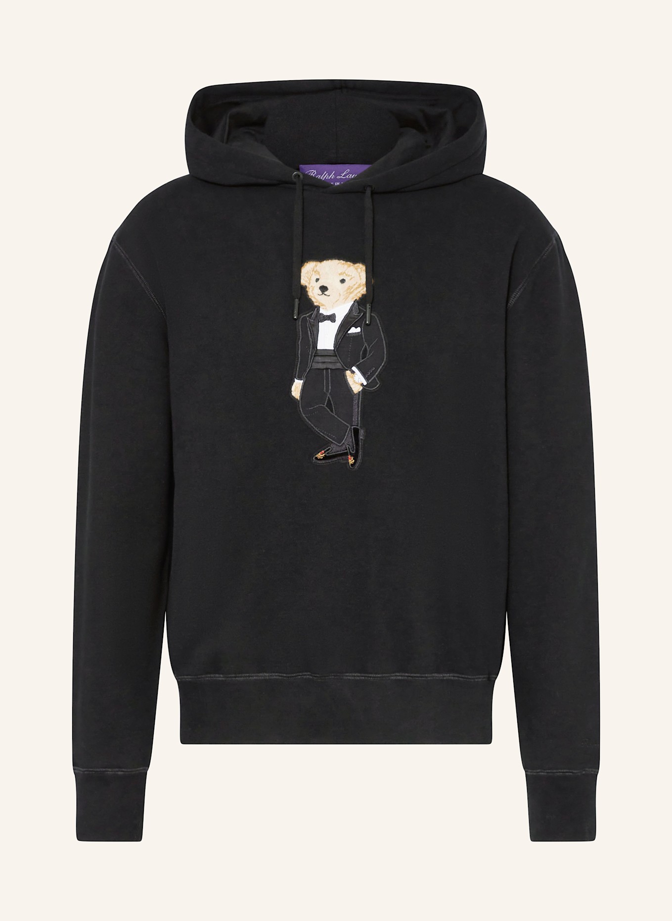 Black ralph lauren hoodie mens cheap