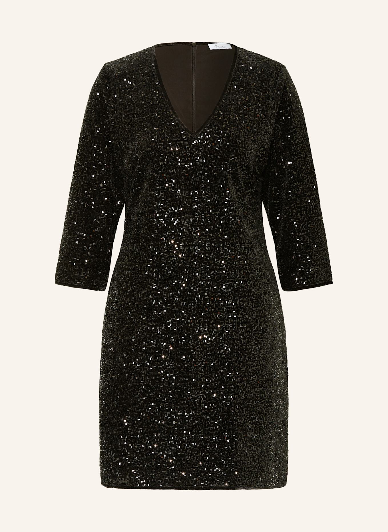 Princess GOES HOLLYWOOD Kleid mit Pailletten: KHAKI