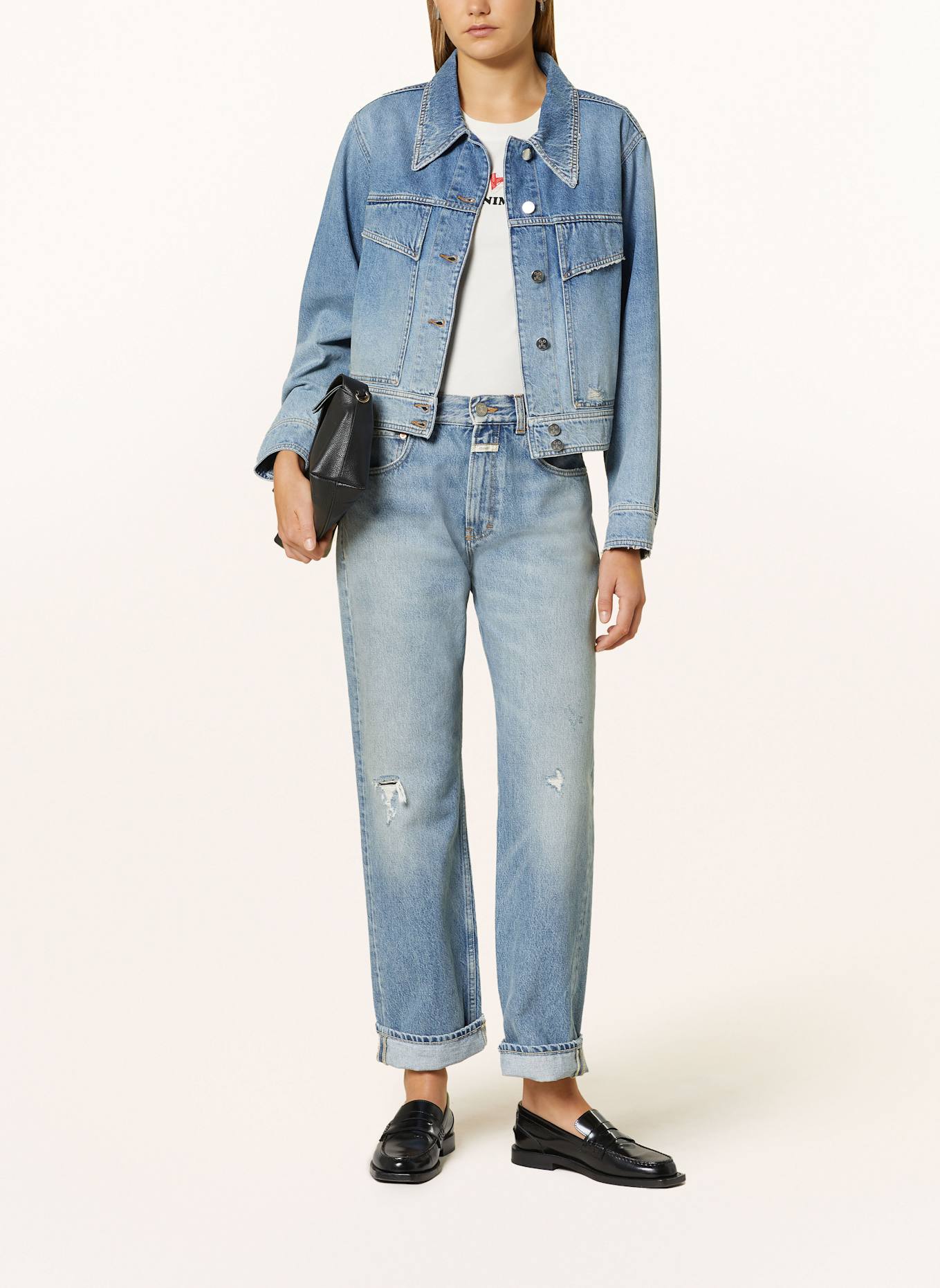 CLOSED Destroyed Jeans JONTA: MBL MID BLUE