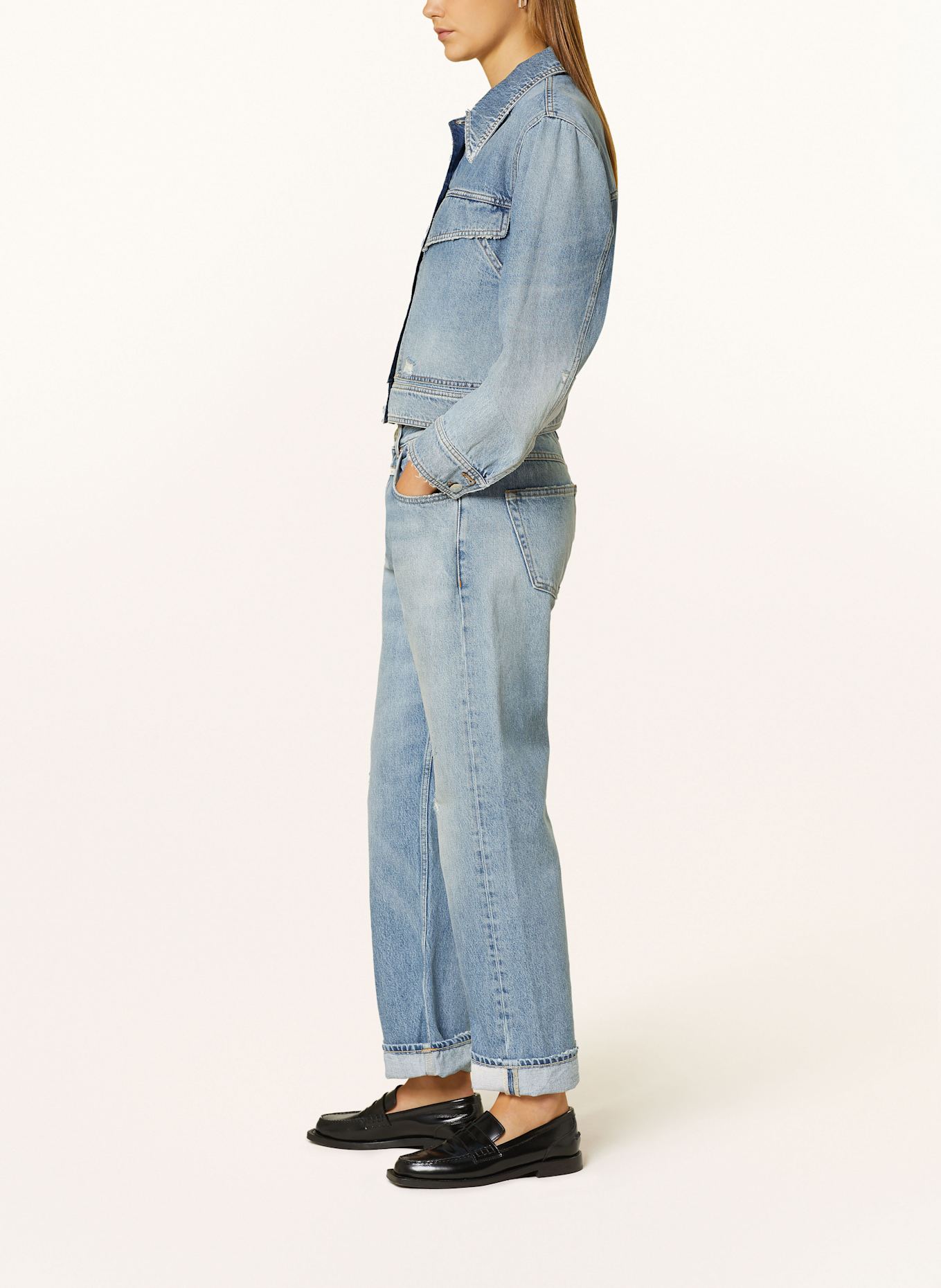 CLOSED Destroyed Jeans JONTA: MBL MID BLUE