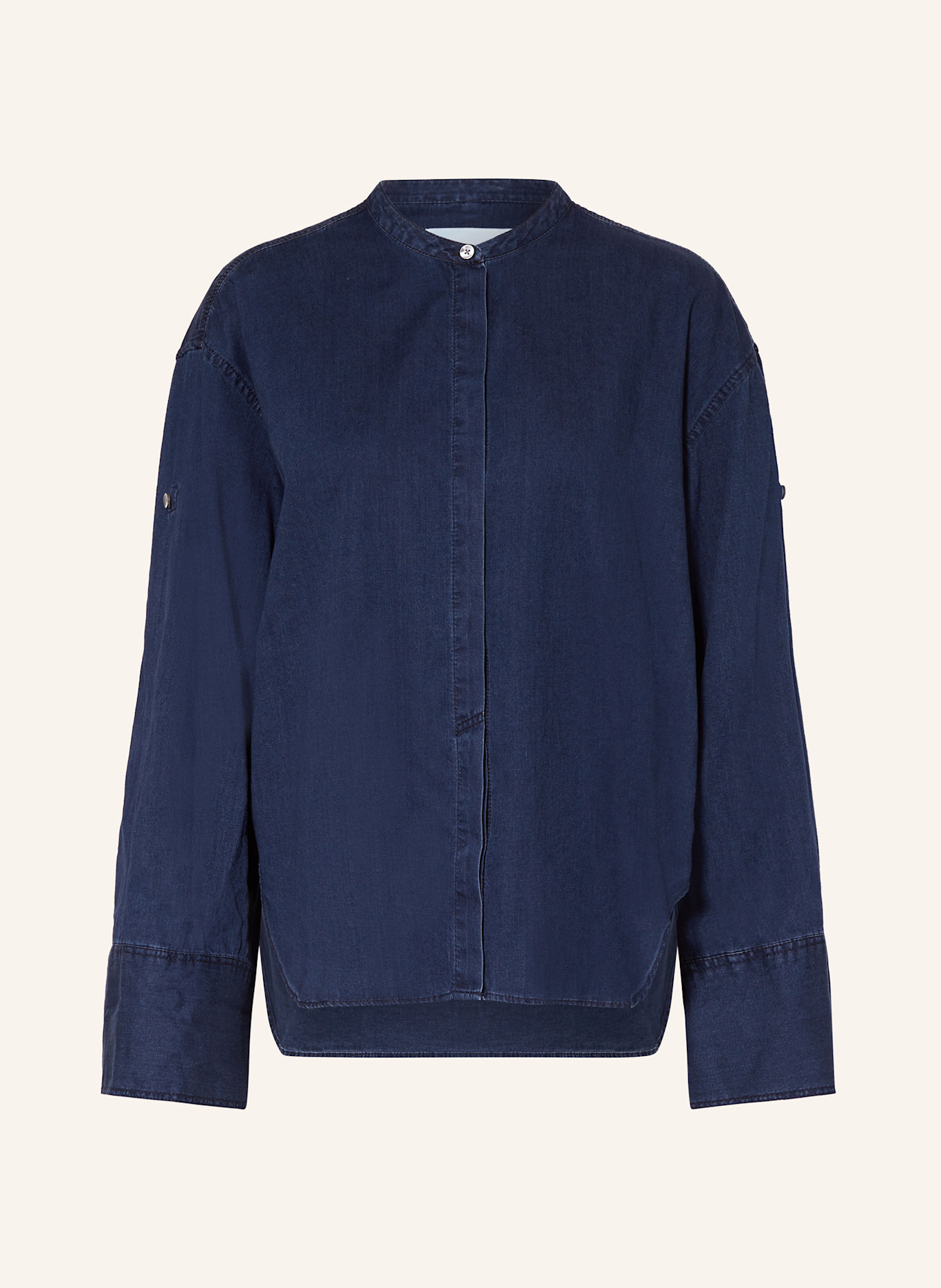 CLOSED Blouse in denim look: DARK BLUE