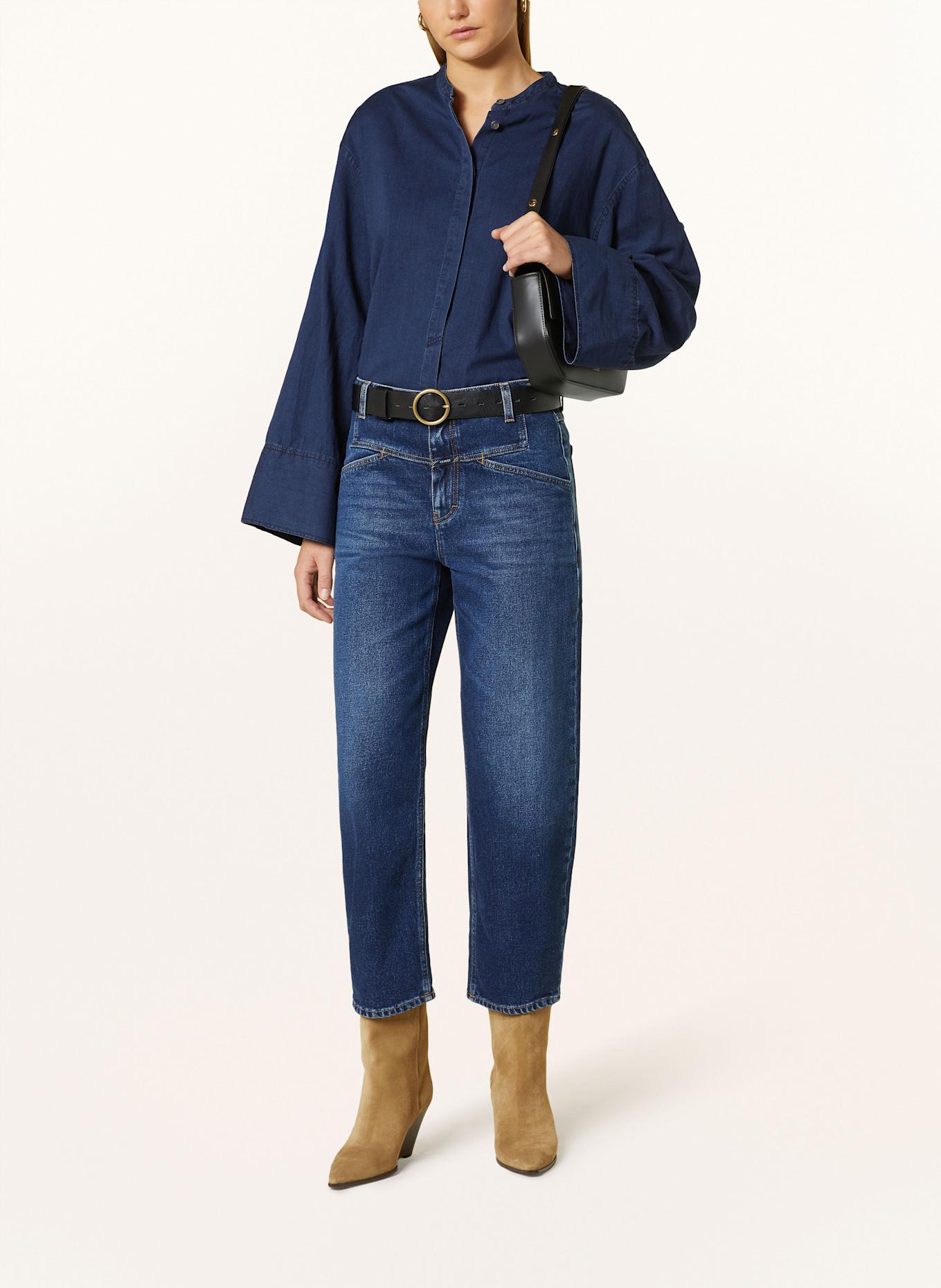 CLOSED Blouse in denim look: DARK BLUE