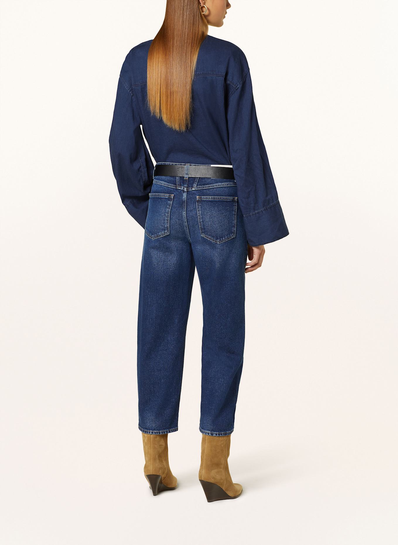 CLOSED Blouse in denim look: DARK BLUE