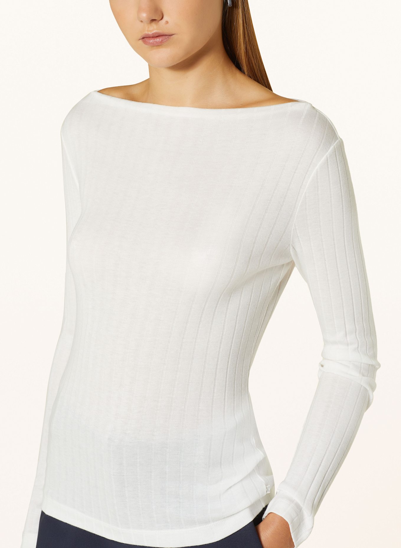 CLOSED Tommy Hilfiger Big & Tall T-shirt nera con logo circolare sul petto: WHITE