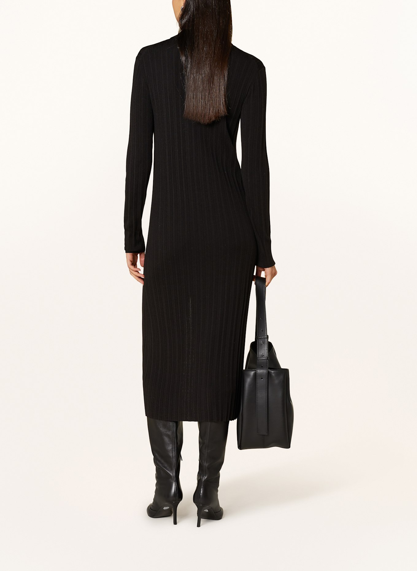 CLOSED Strickkleid: SCHWARZ