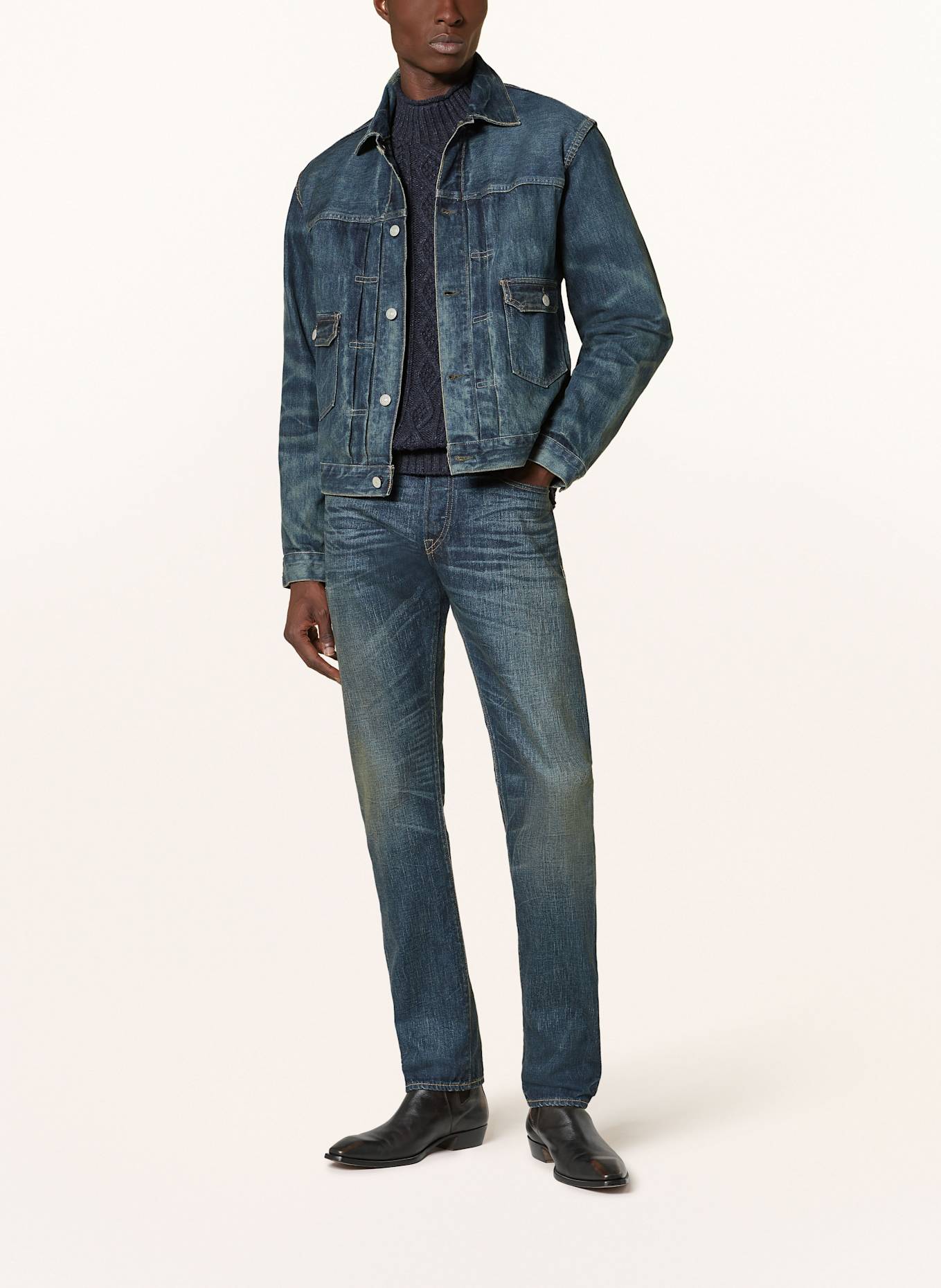 RRL Pullover: DUNKELBLAU