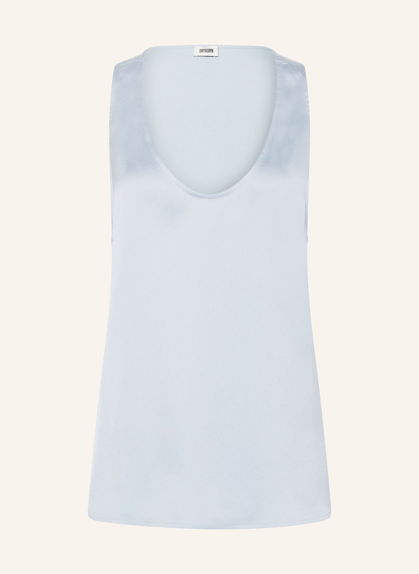 DRYKORN Blusenshirt AMINAH aus Satin: HELLBLAU