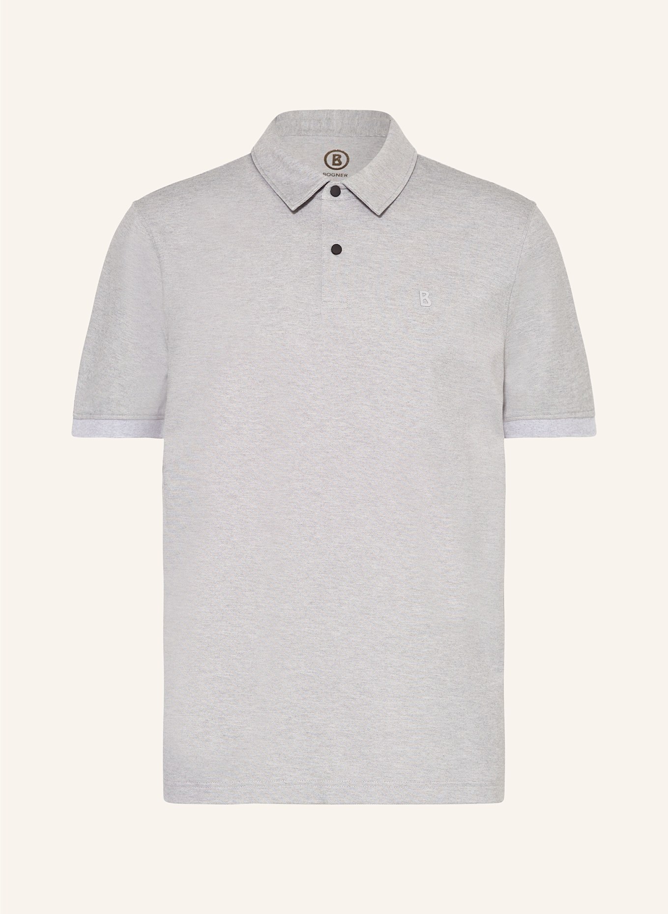 BOGNER Piqué polo shirt TIMO regular fit: GRAY